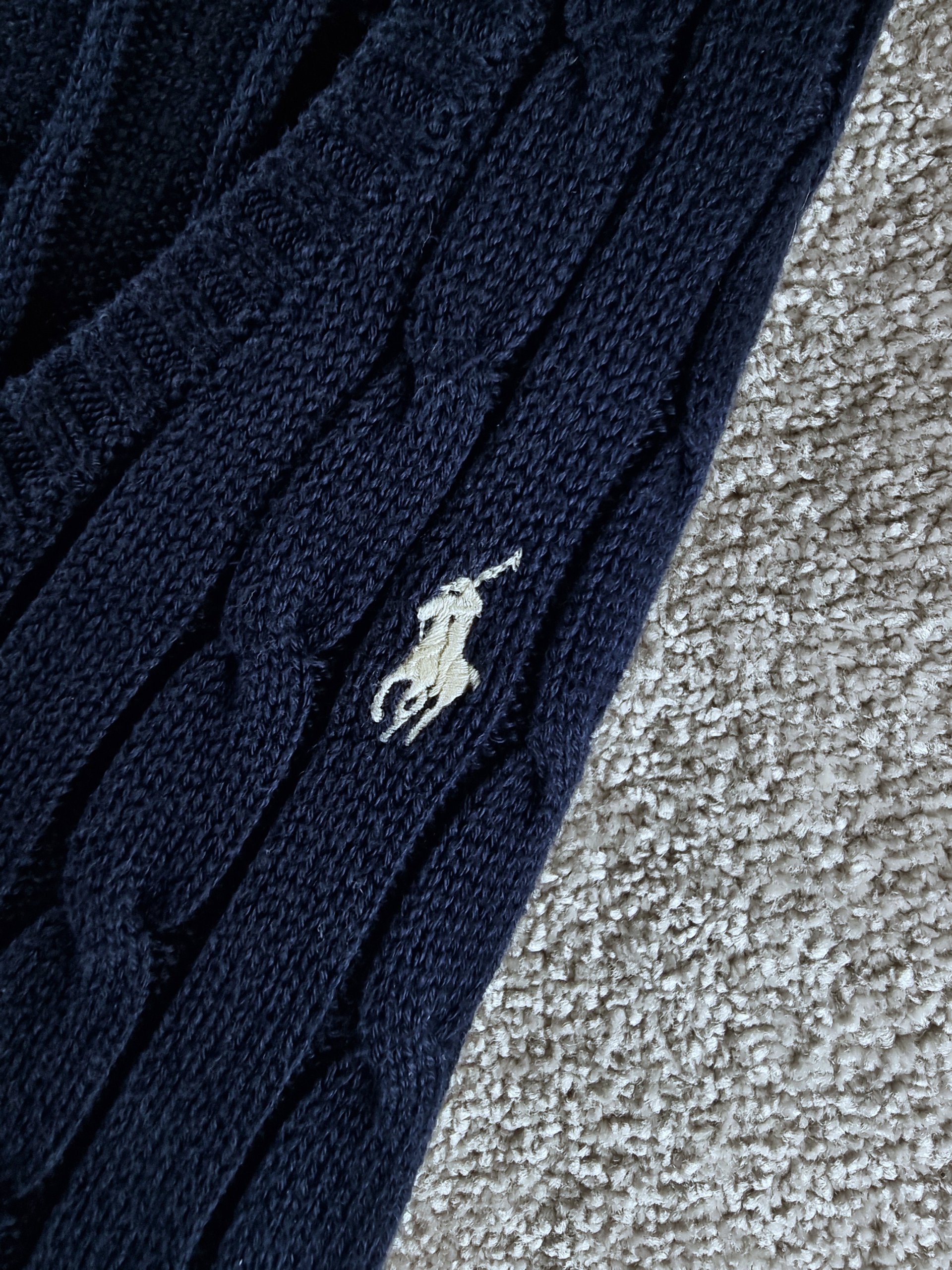 Sweater Cable Knit Polo Ralph Lauren Women S Blue Navy image 5