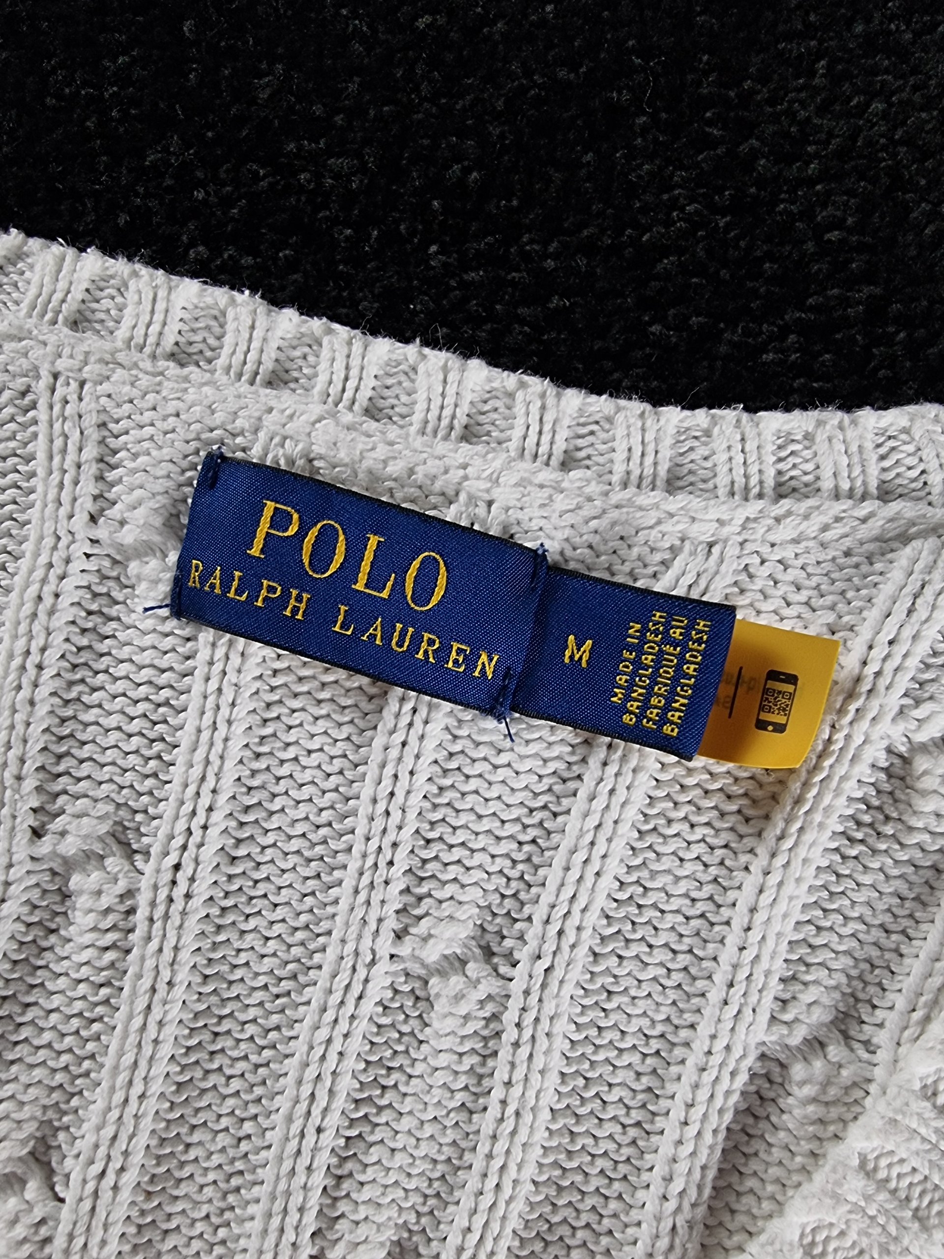 Sweater Cable Knit Polo Ralph Lauren Women M White image 4