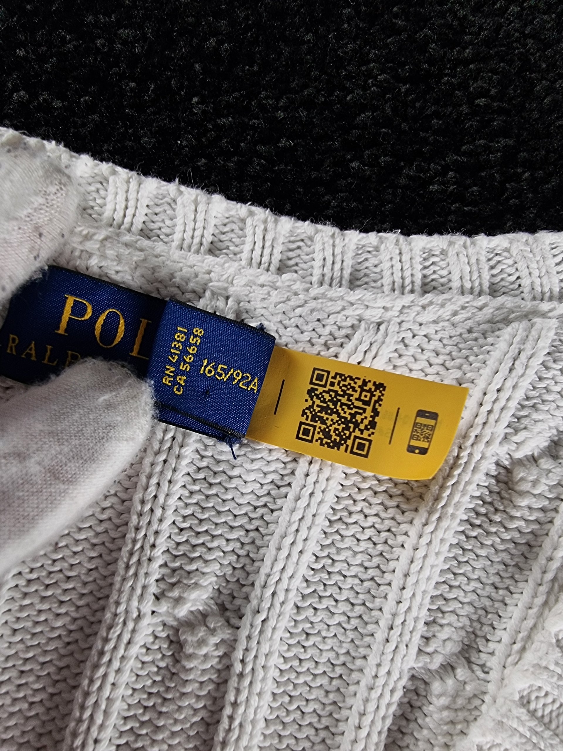 Sweater Cable Knit Polo Ralph Lauren Women M White image 5