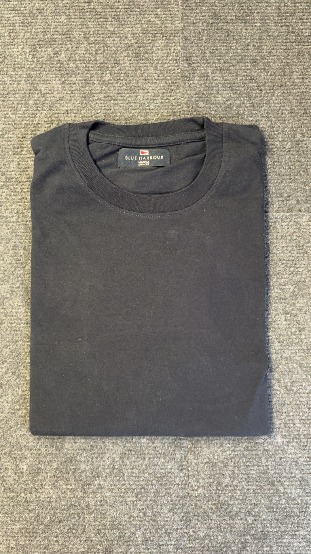 Marks & Spencer Dark Navy Cotton T-Shirt Large