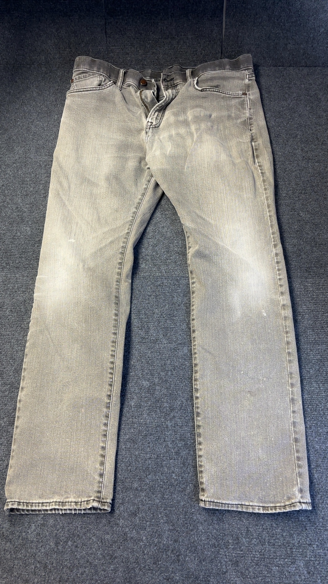 Marks & Spencer Grey Denim Jeans 36 Waist 31 Length Regular Fit image 3