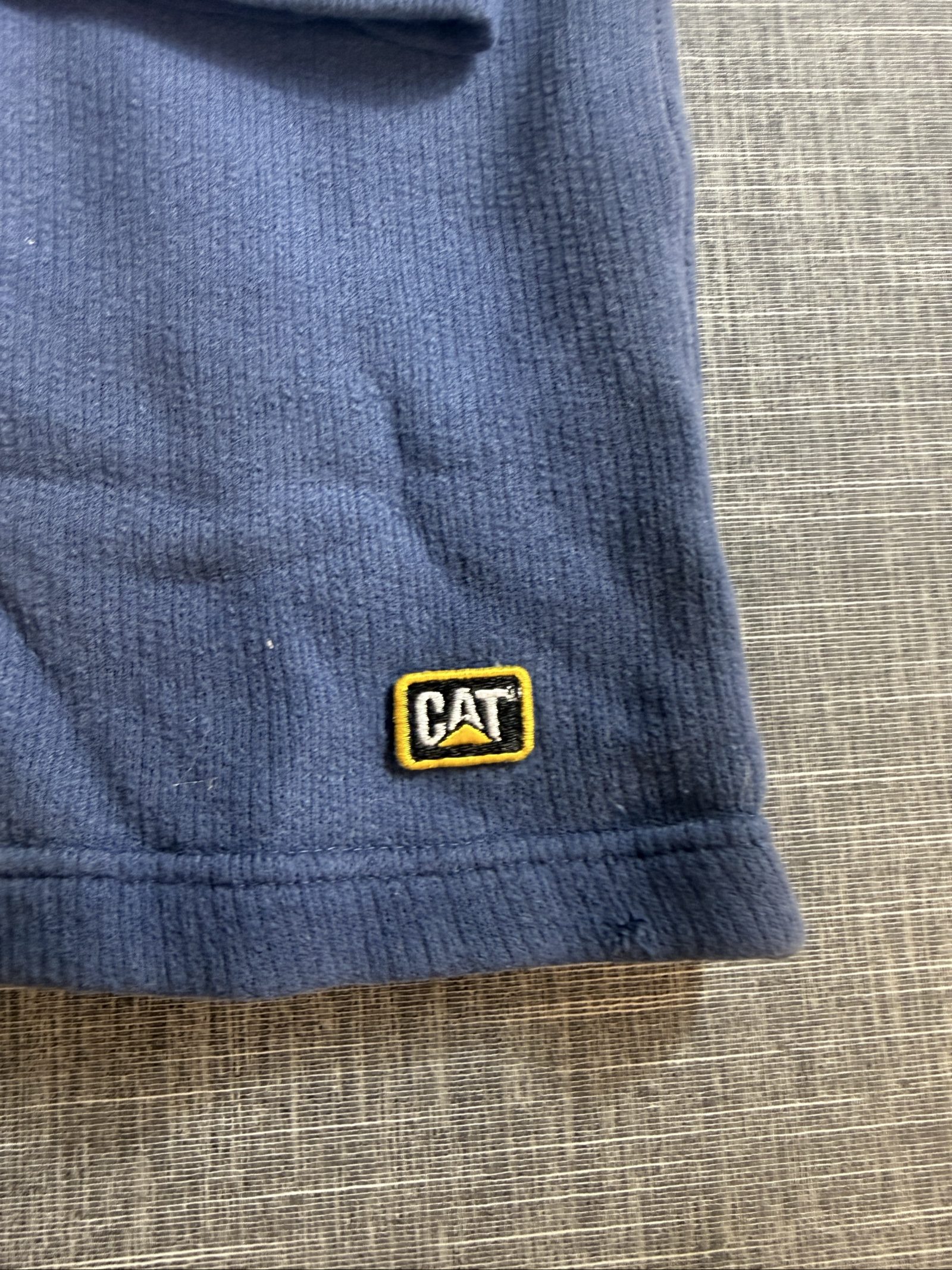 CAT Men’s Blue Thermal Henley Long Sleeve Shirt UK L EUR 4 image 2