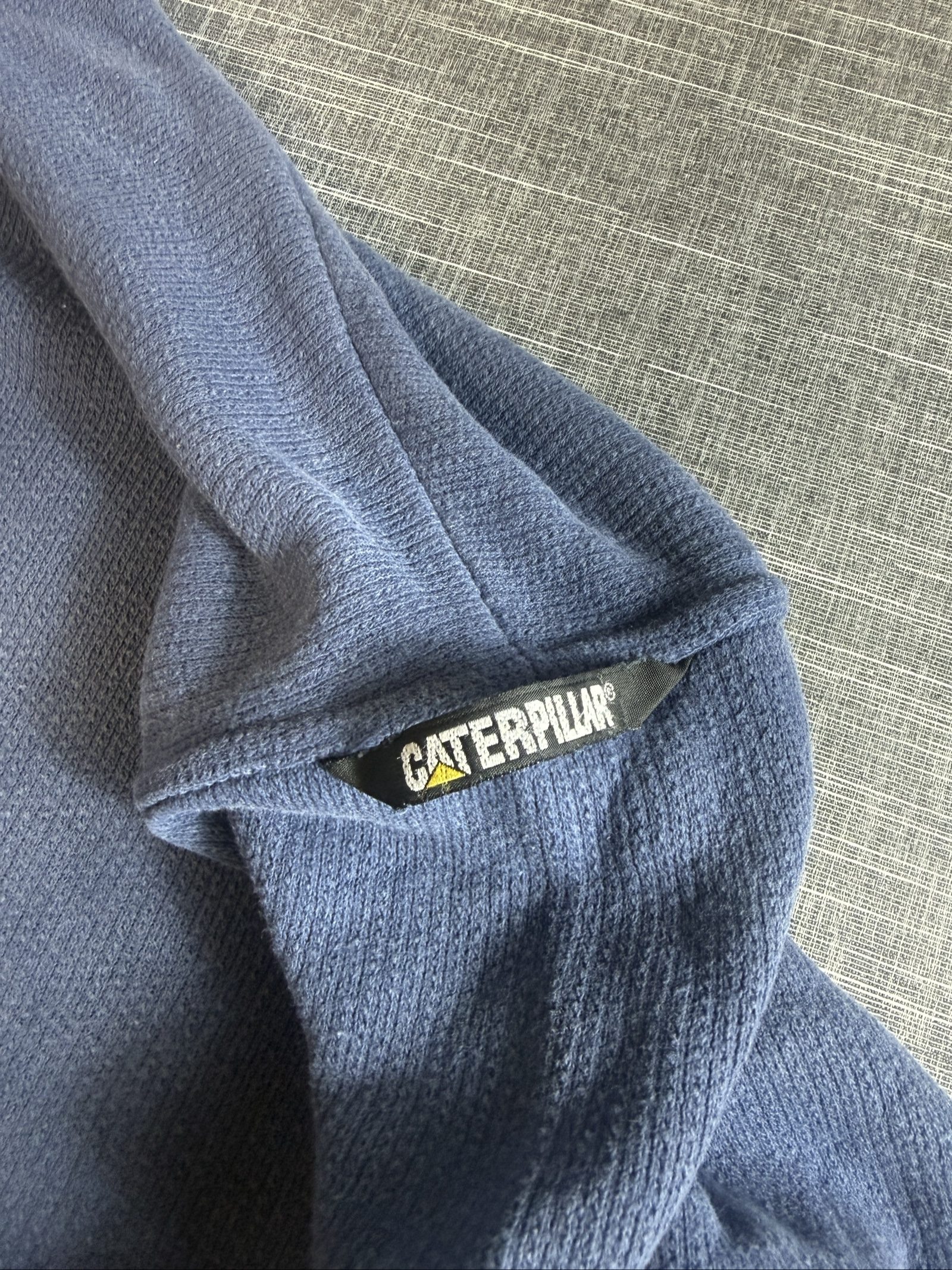 CAT Men’s Blue Thermal Henley Long Sleeve Shirt UK L EUR 4 image 5