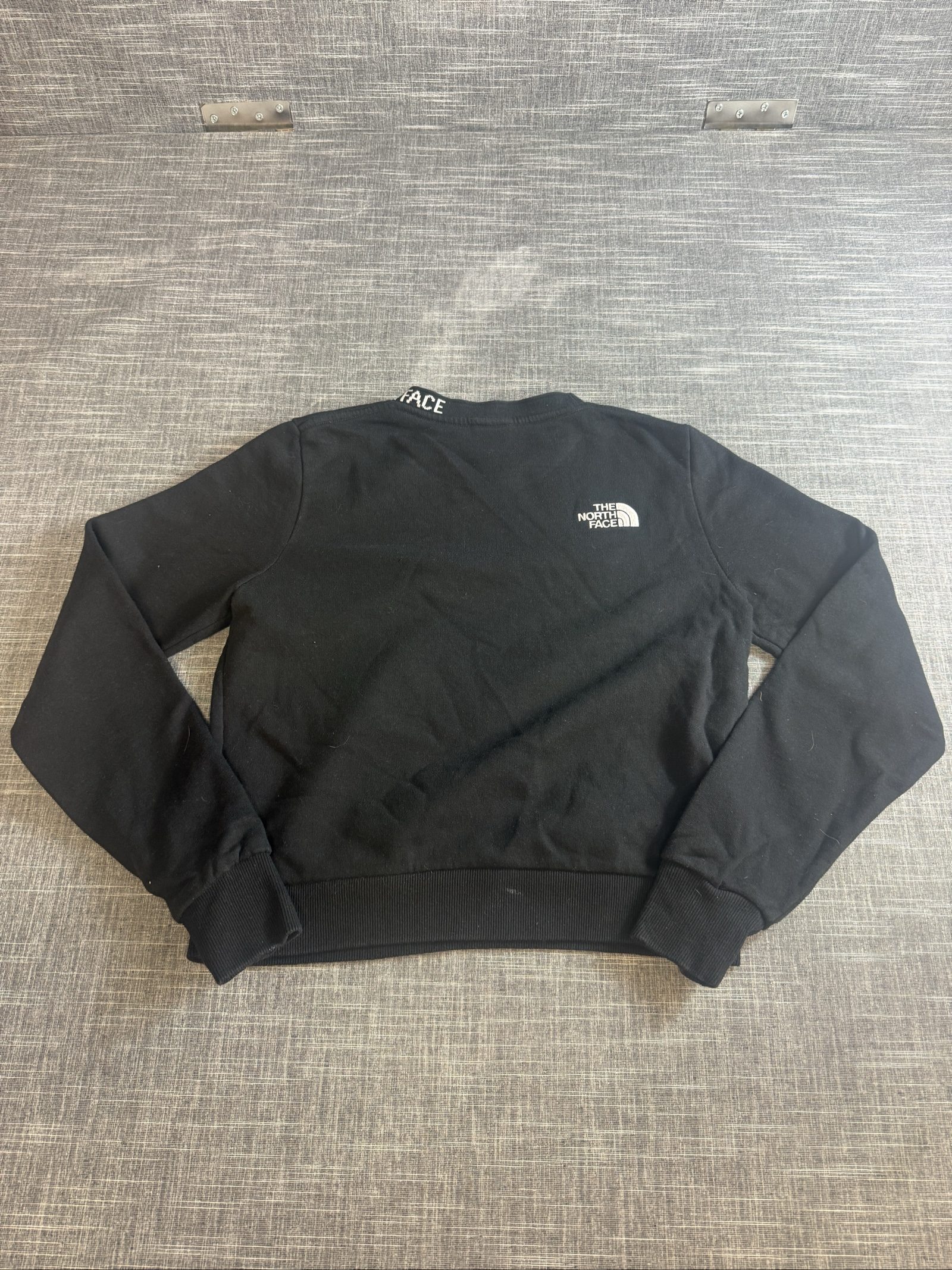 The North Face Women’s Black Cotton Sweatshirt Small Logo Embroidered image 4