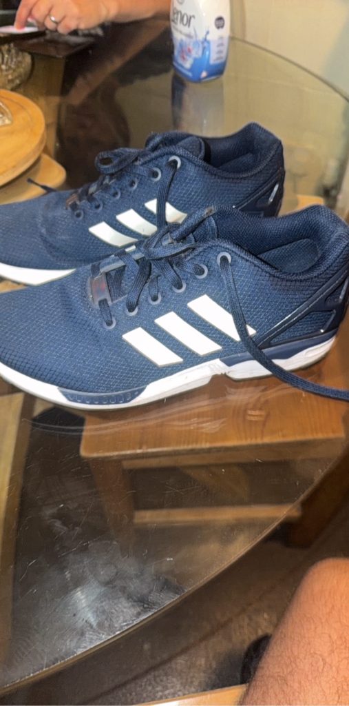 Adidas Navy Blue & White Athletic Shoes Unisex Other Size