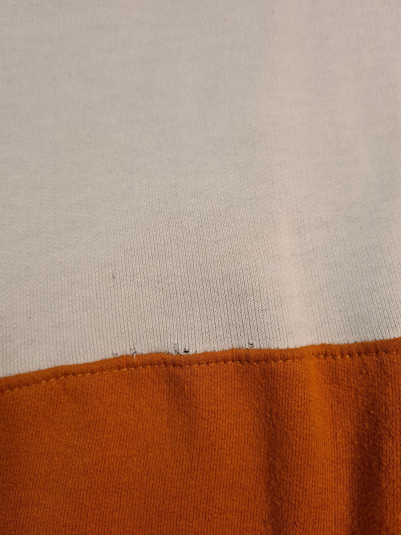 Nike Sweatshirt Orange & Cream Logo Medium Retro Styling 1142 image 7