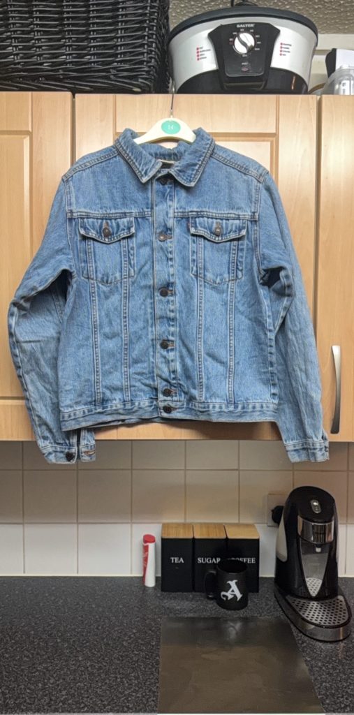 Levi's Blue Denim Jacket UK 14 100% Cotton
