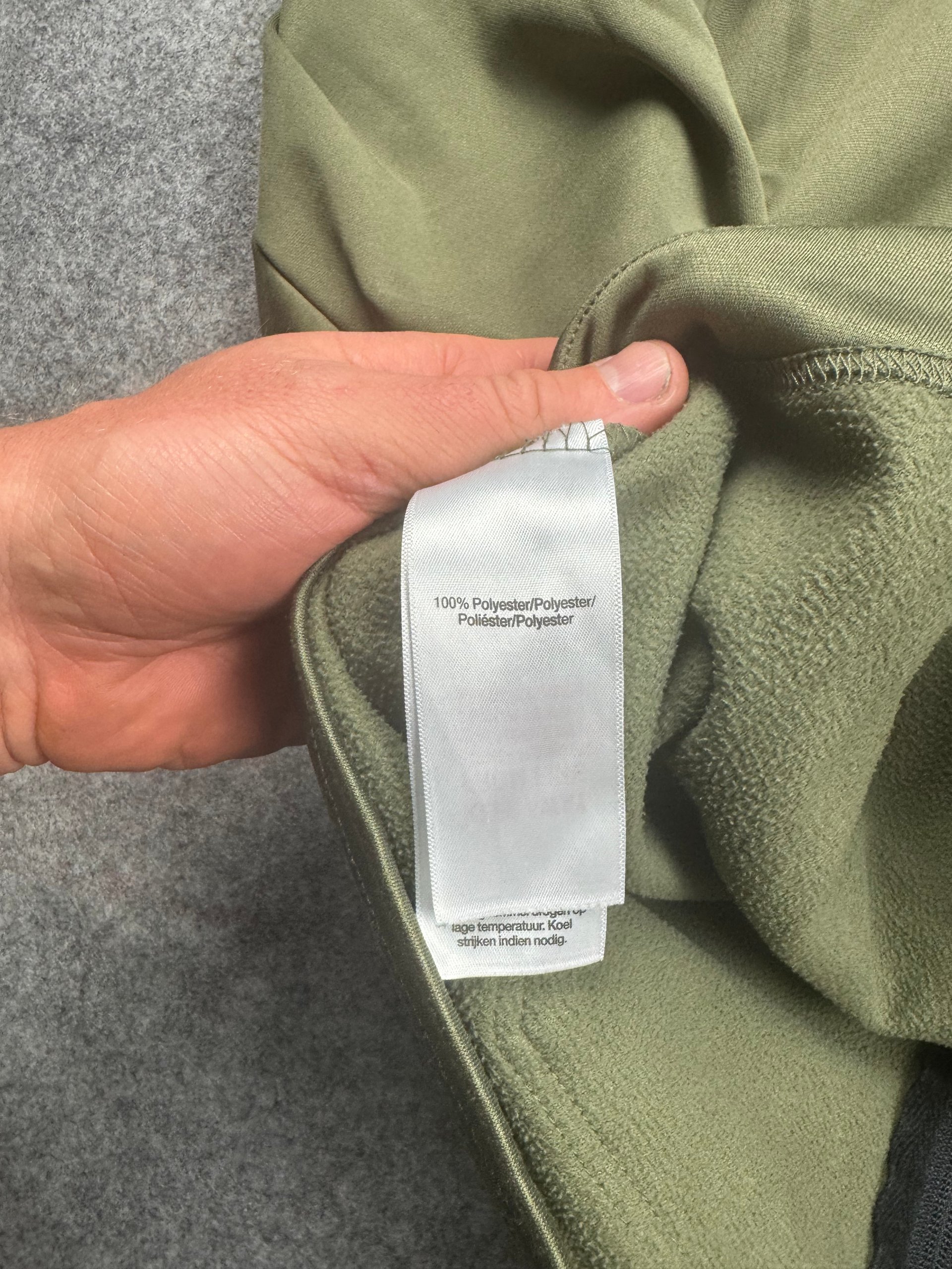 DKNY Olive Green Zip Hoodie Men’s/Unisex Polyester Small image 3