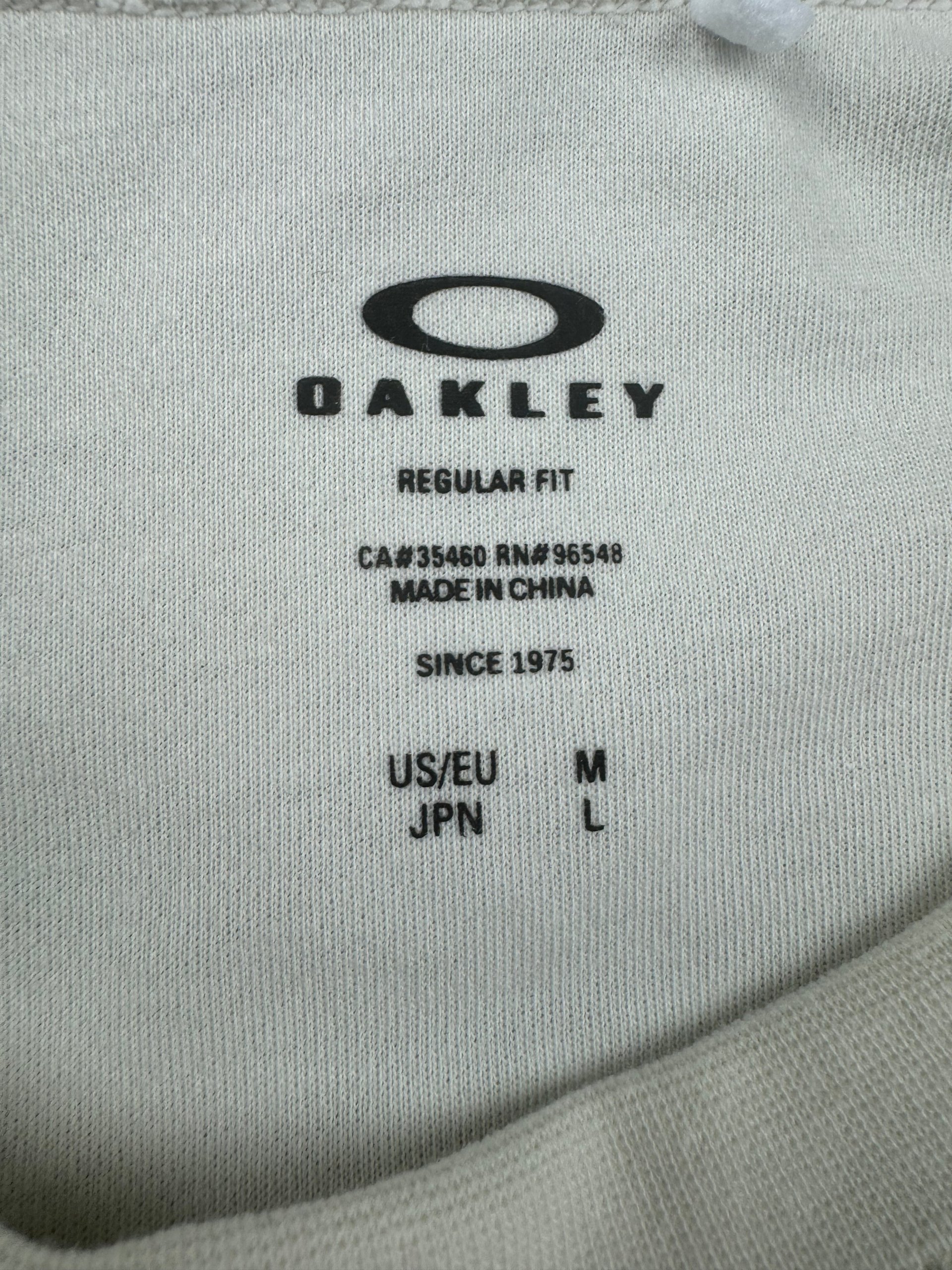 Oakley White Logo Crew Neck T-Shirt Men’s M Regular Fit image 3