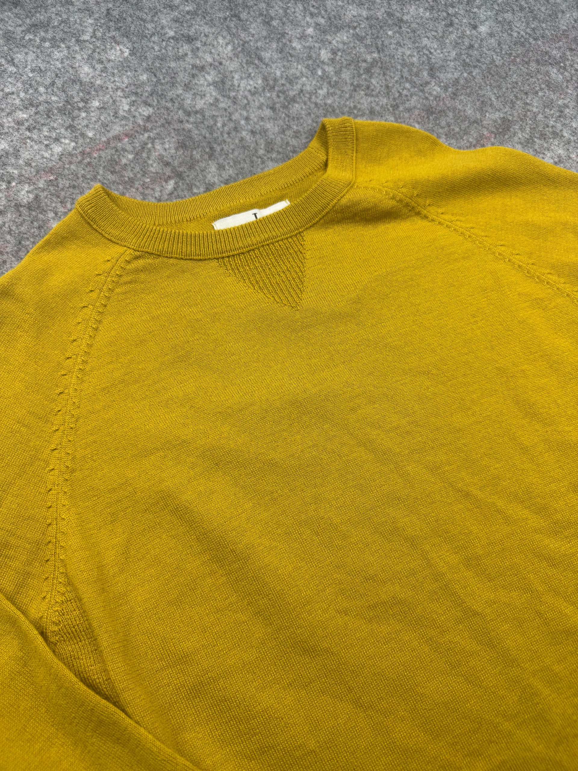 Jasper Conran Mustard Merino Wool Blend Crew Jumper Men’s M image 2