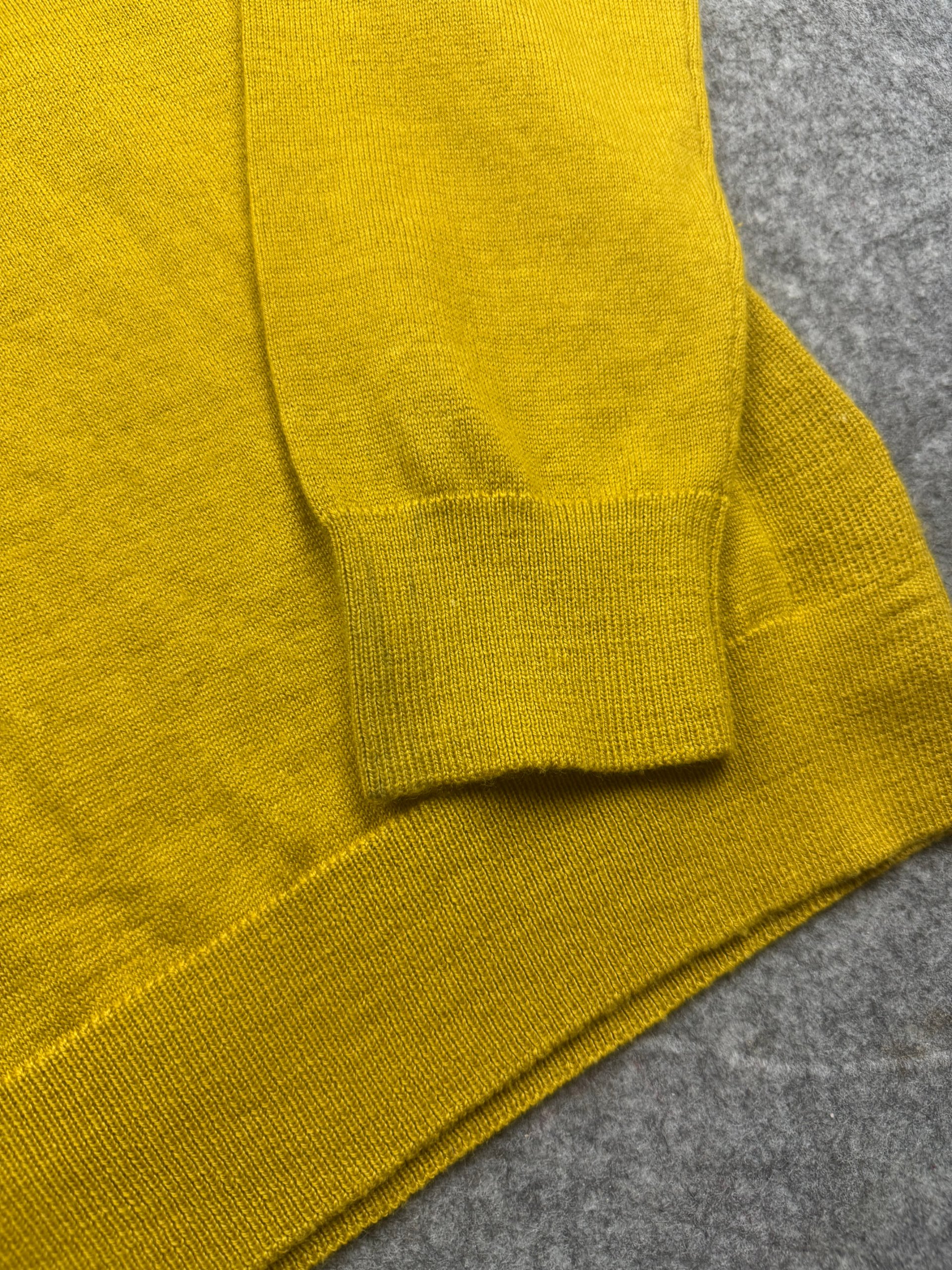 Jasper Conran Mustard Merino Wool Blend Crew Jumper Men’s M image 5