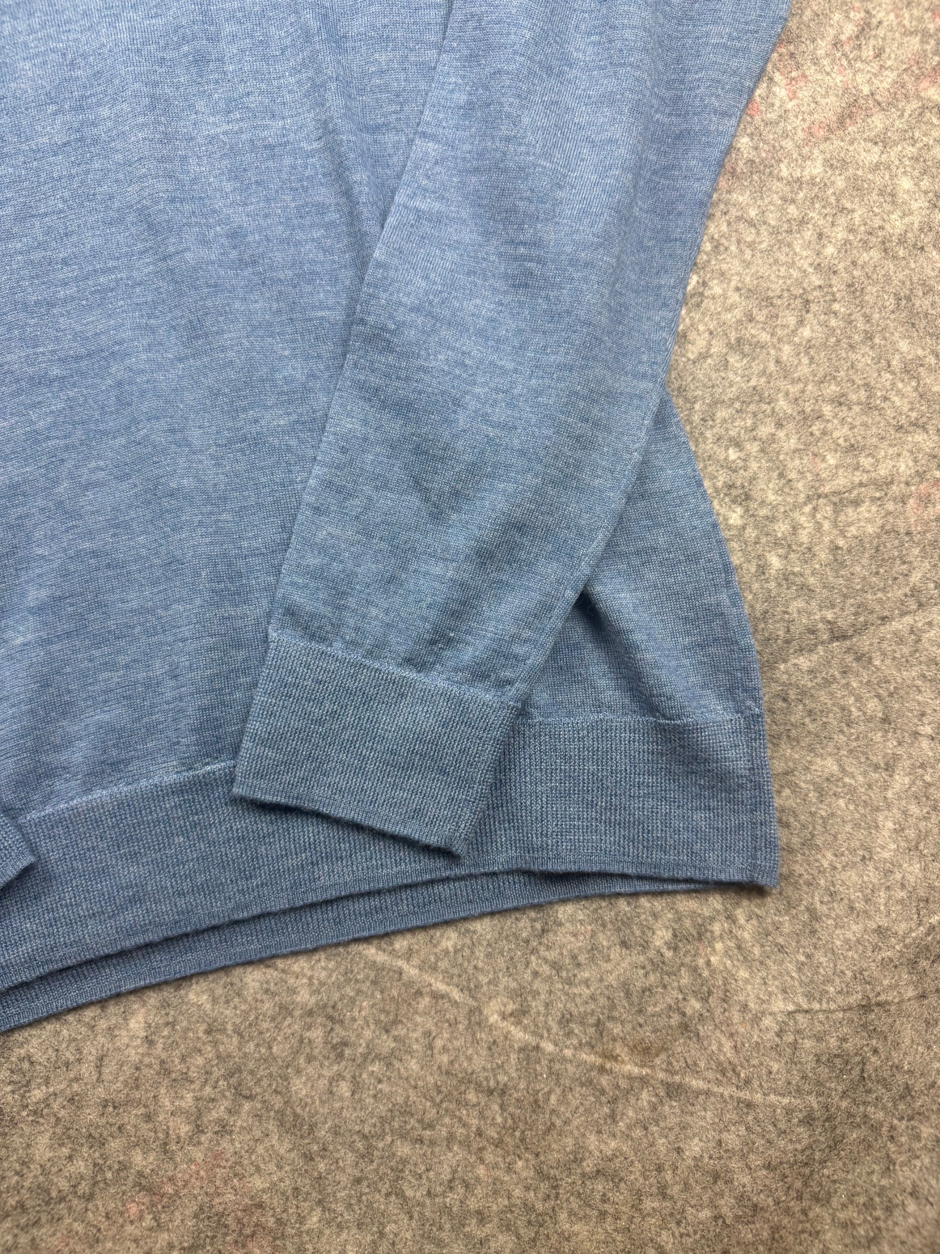 Jigsaw Blue Merino Wool Funnel Neck Sweater M image 4