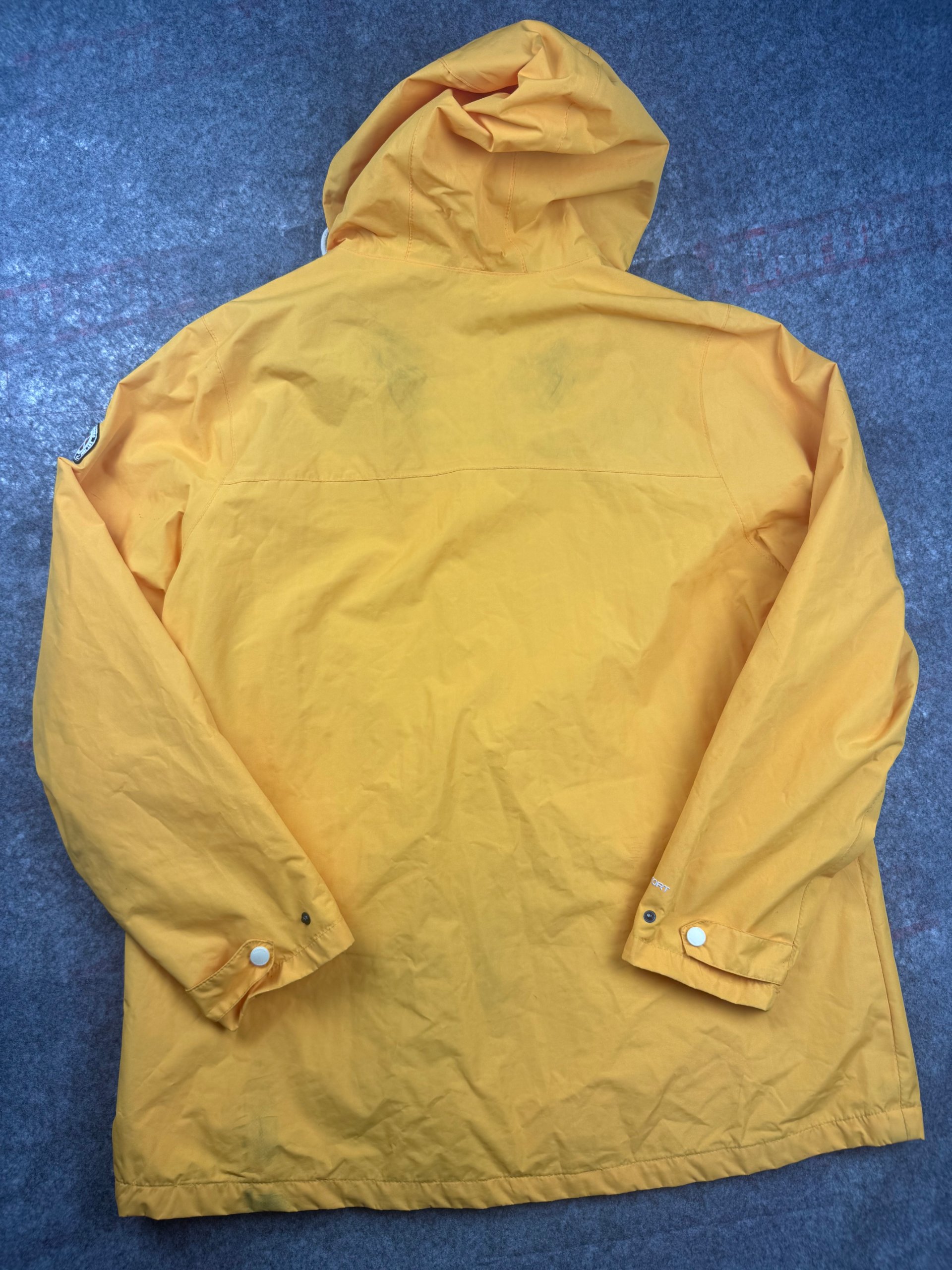 Regatta Yellow Hooded Rain Jacket Women’s UK 20 Striped Lined image 9