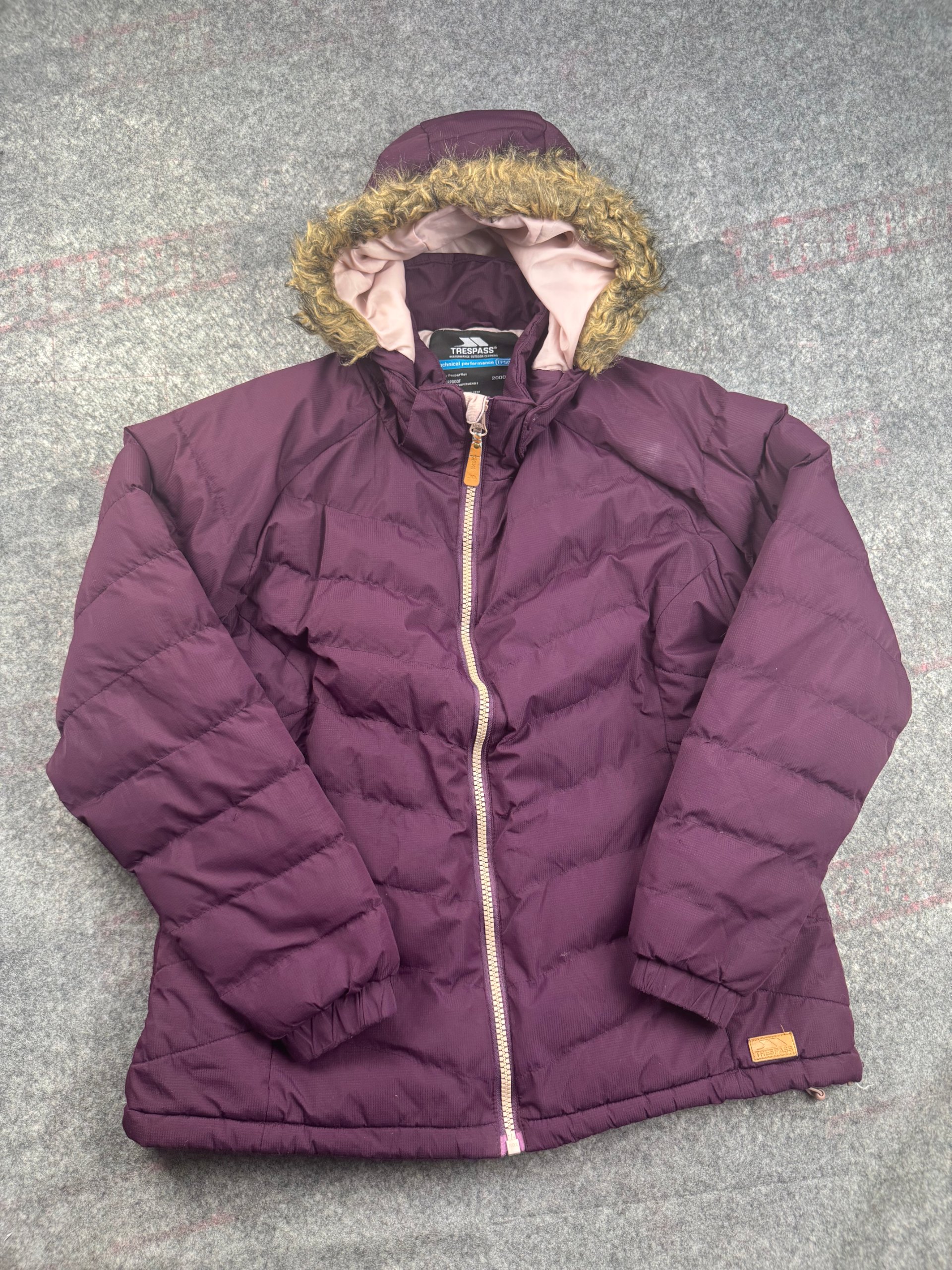 Trespass Plum Padded Hooded Coat Women’s XL Waterproof 2000mm