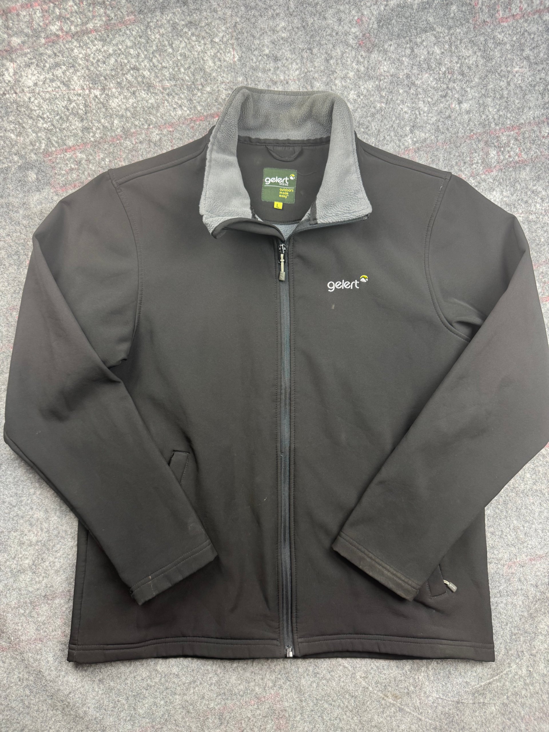 Gelert Black Softshell Fleece Liner Jacket Men’s Large
