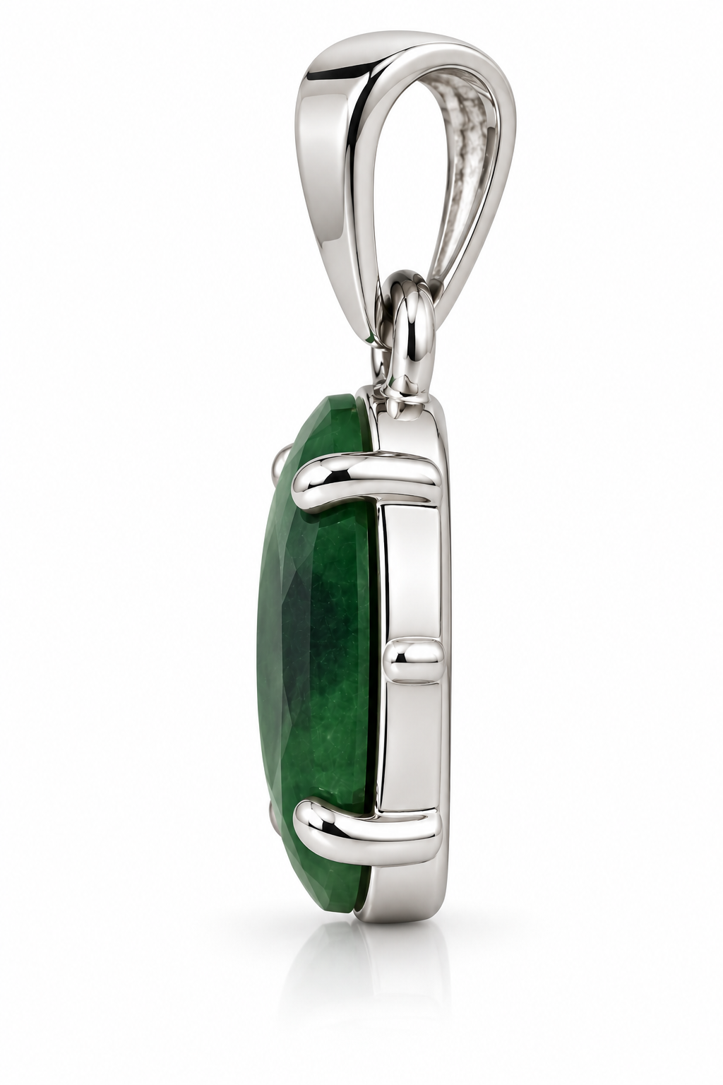 Green Jade Oval Pendant small size image 3