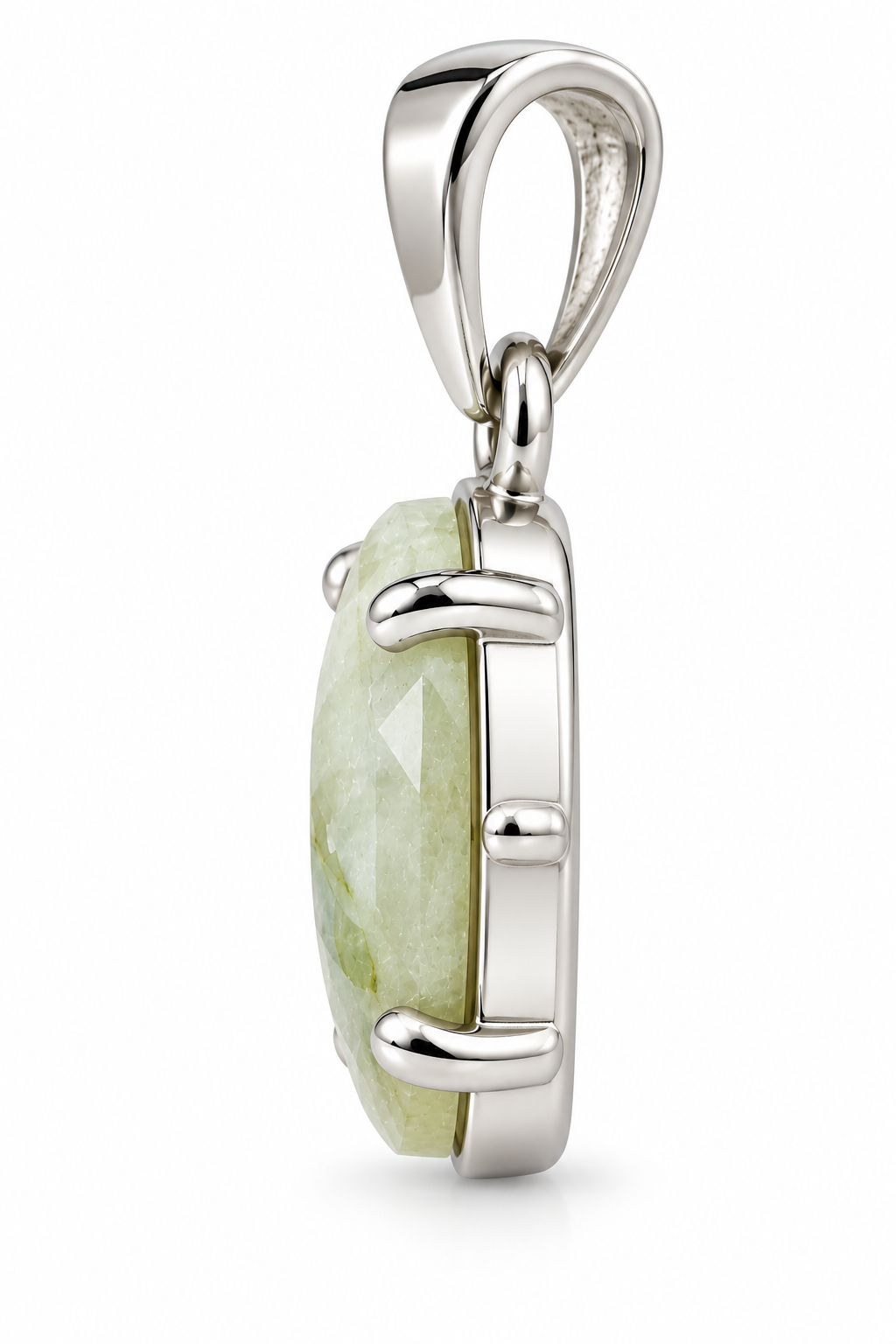 White Jade Oval Pendant small size image 2