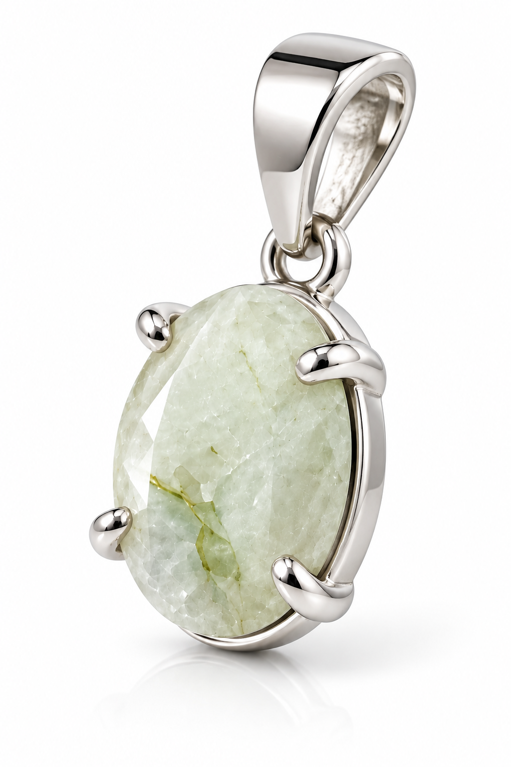 White Jade Oval Pendant small size image 3