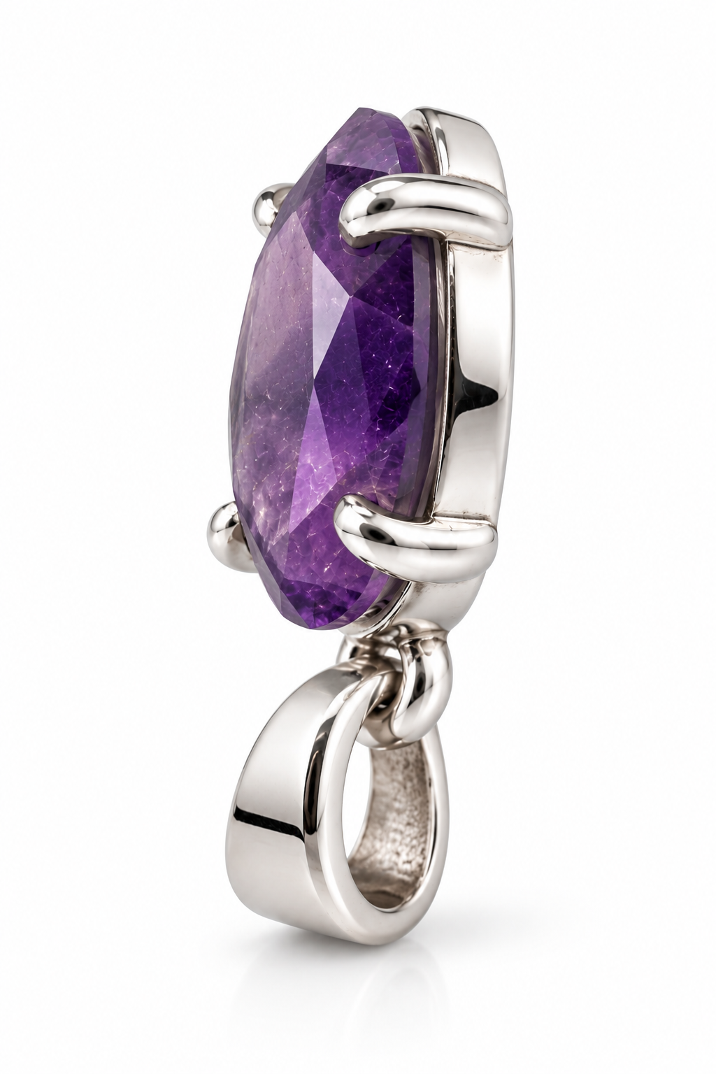 Amethyst Pendant Purple Small size image 2