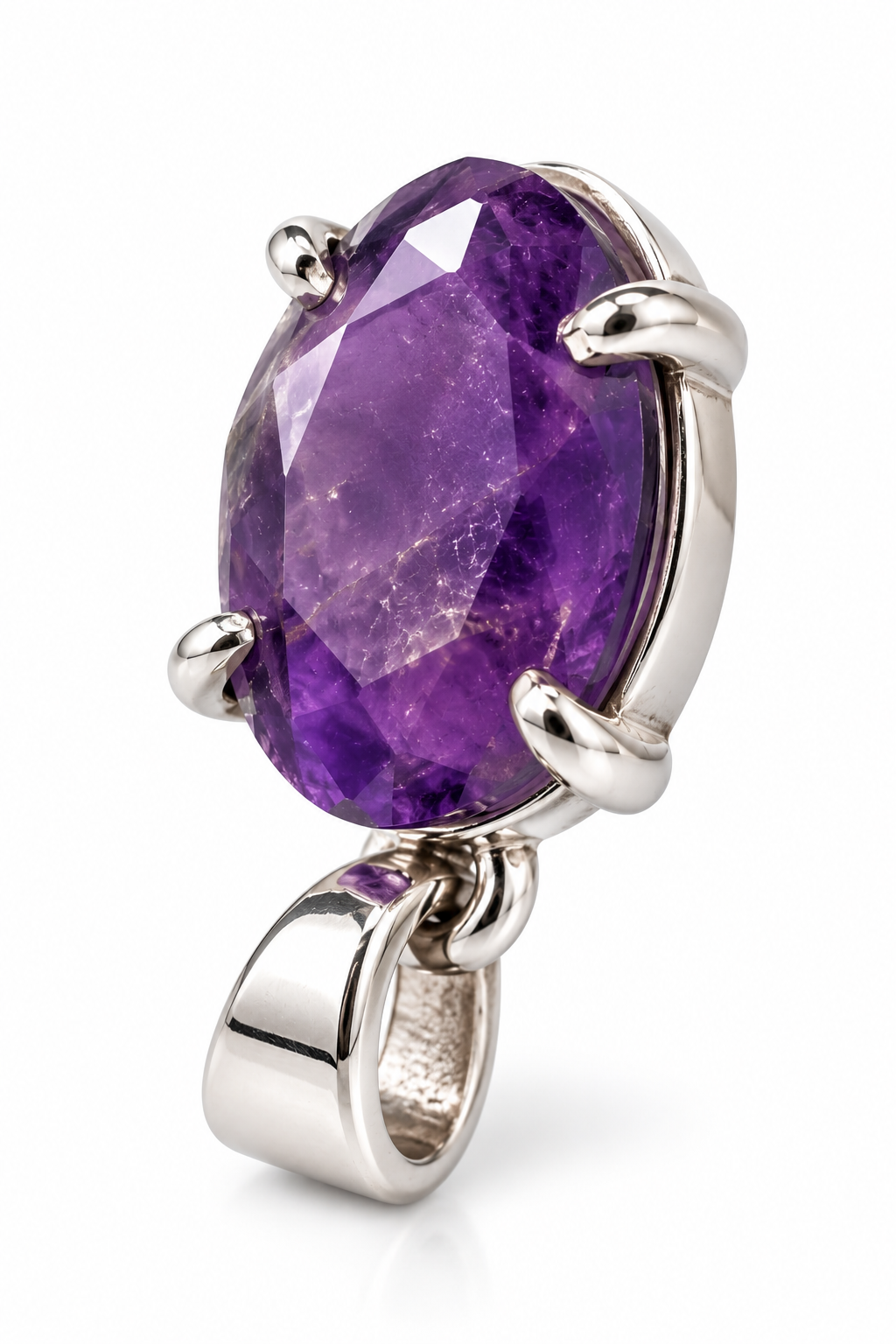 Amethyst Pendant Purple Small size image 3