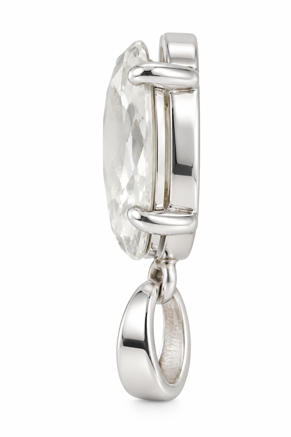 White Topaz & Sterling Pendant smalll size image 3
