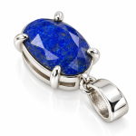 Lapis Lazuli Blue Sterling Pendant Charm