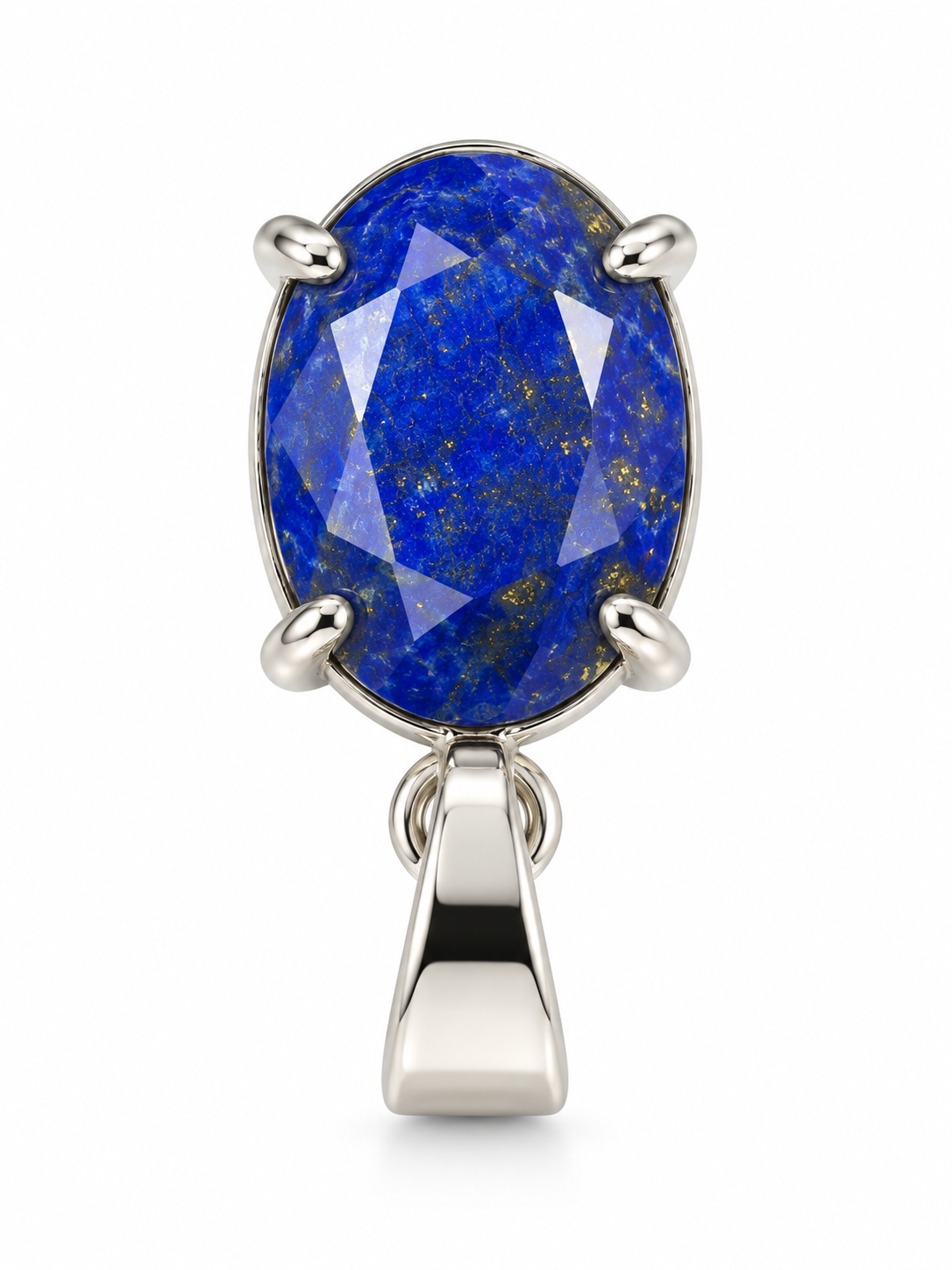 Lapis Lazuli Blue Sterling Pendant Charm image 2