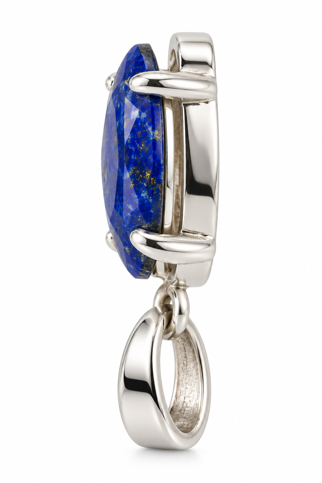 Lapis Lazuli Blue Sterling Pendant Charm image 3