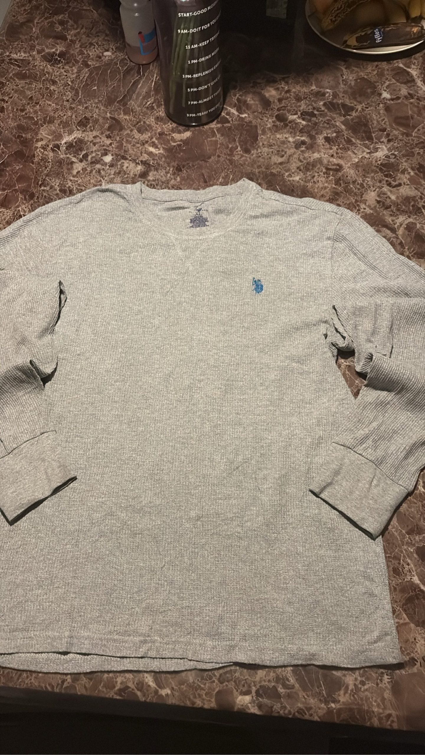 U.S. Polo Assn. Grey Sweatshirt XL Blue Pony Logo