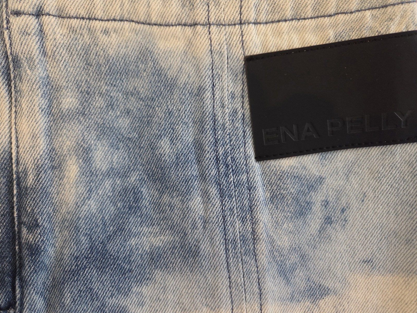 Ena Pelly Light Blue Wash Denim Mini Skirt 28/AU 10 image 6