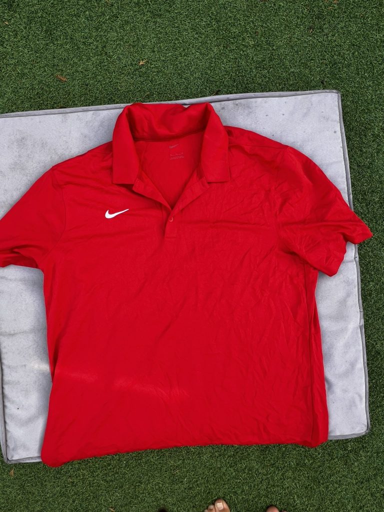 Nike Men's Red Polo Shirt XL Dri FIt
