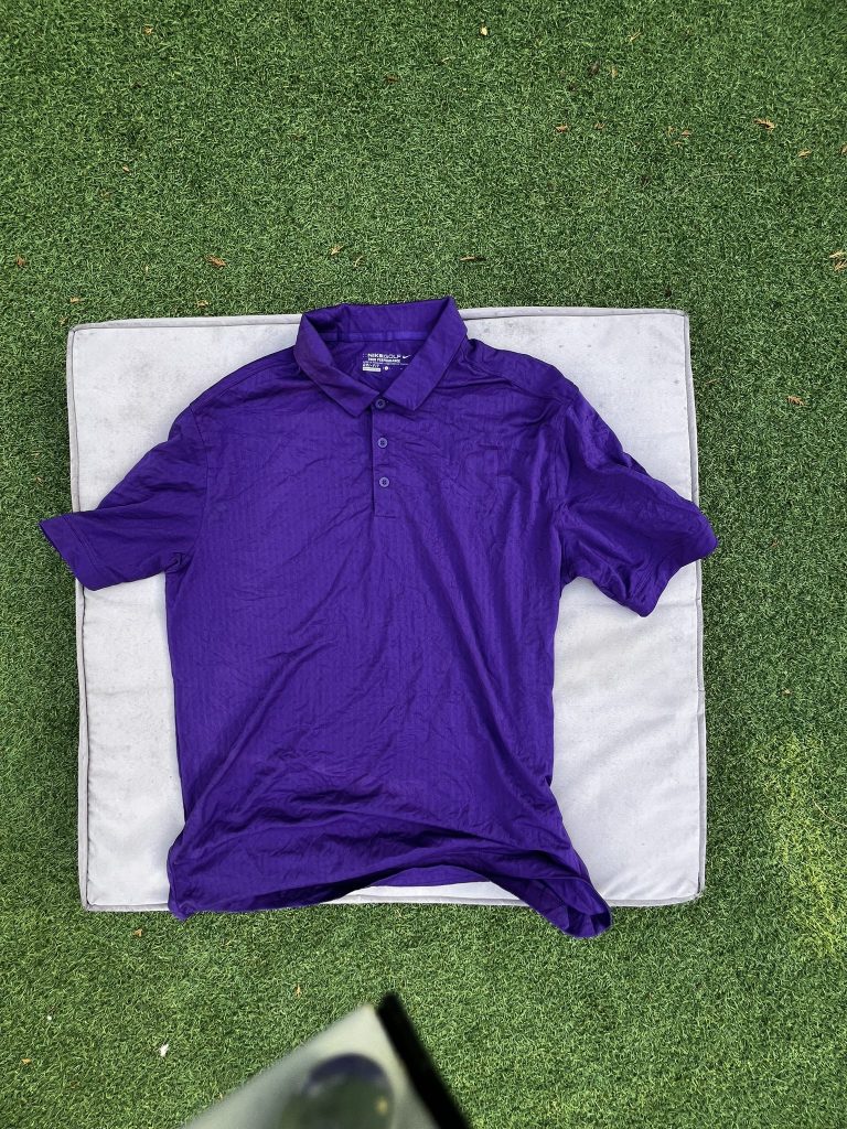 Nike Purple Golf Tour Performance Dri-FIT Polo Large