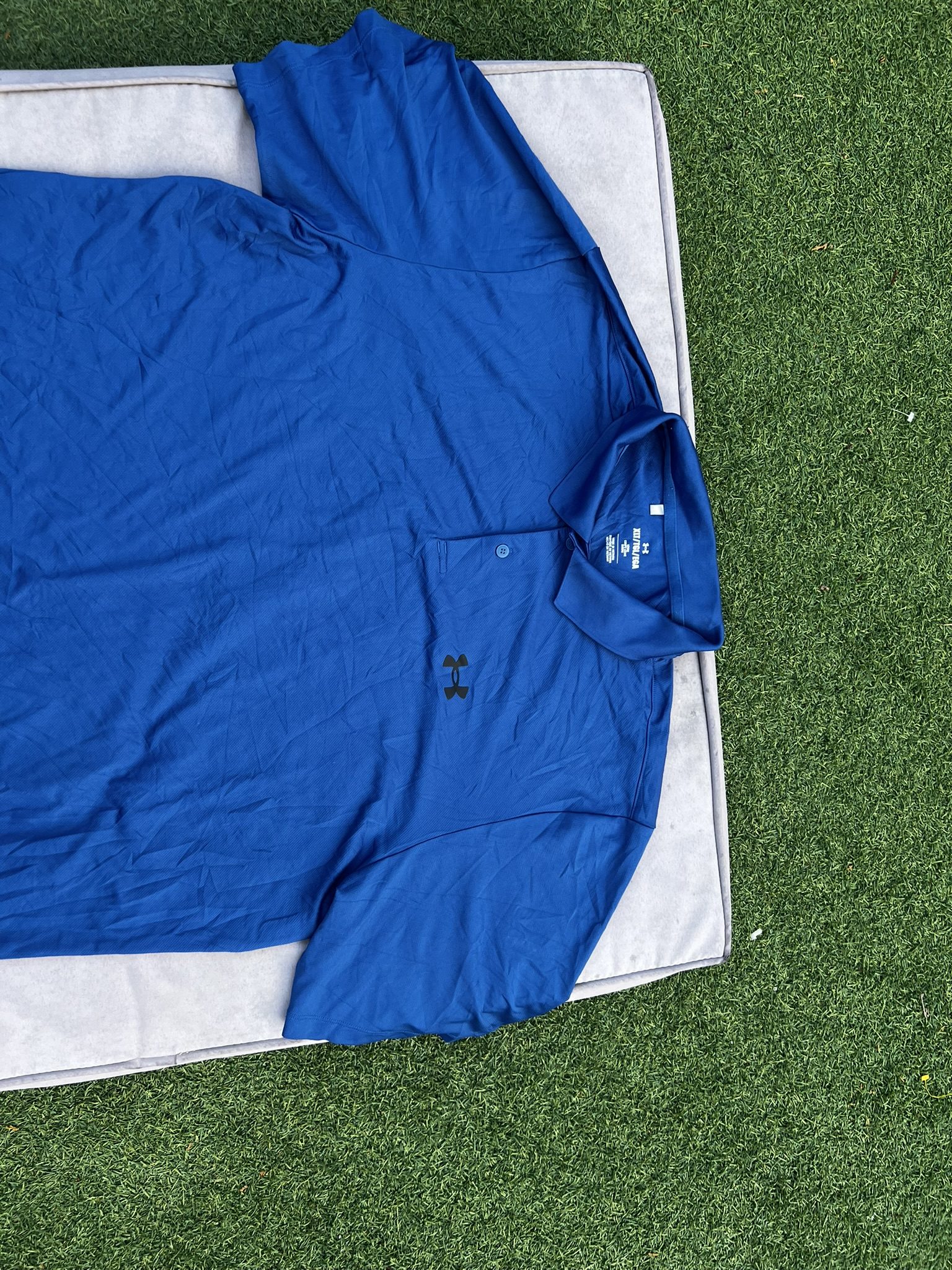 Under Armour Men's Blue HeatGear Polo XXL image 2