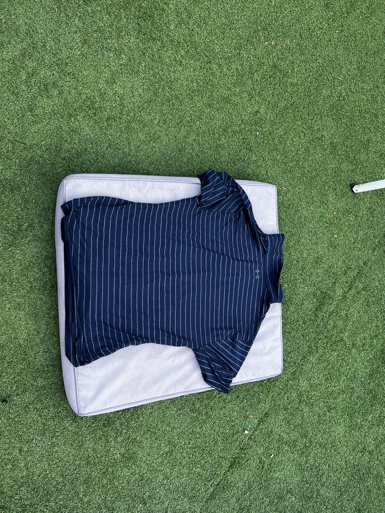 Under Armour Navy & Grey Men's The Playoff Polo Large Loose Fit image 3