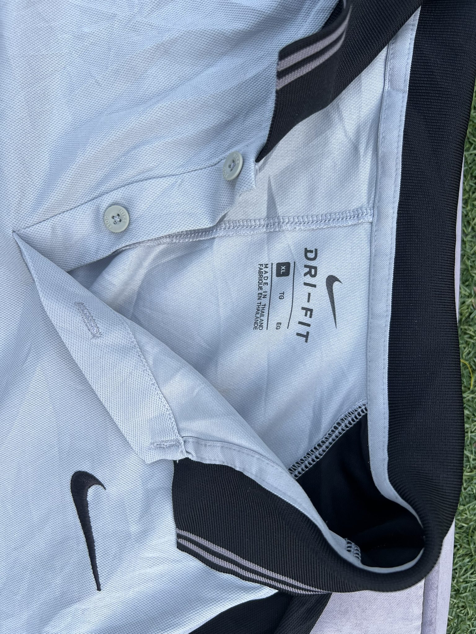Nike Black & White Dri-FIT Polo Shirt XL image 2