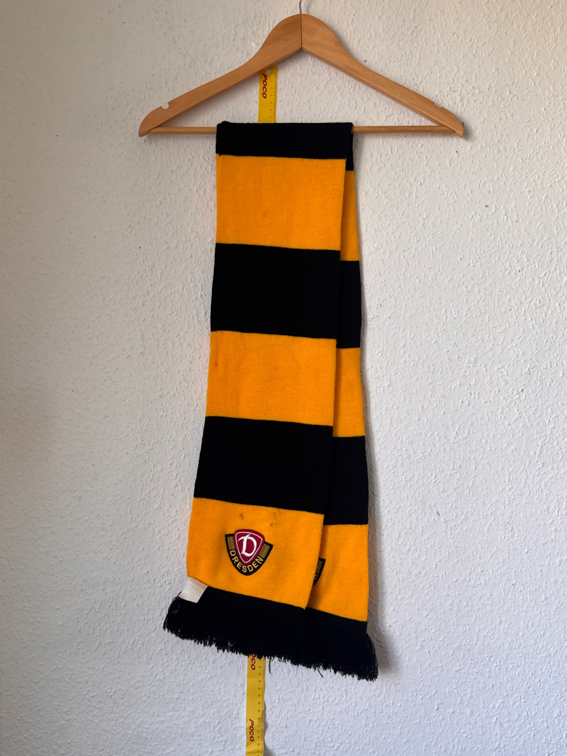 Dresden Yellow & Black Football Scarf One Size image 2