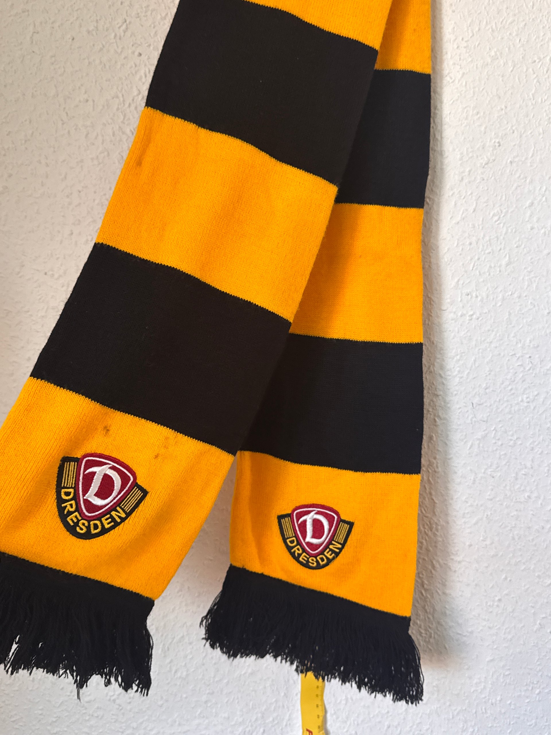 Dresden Yellow & Black Football Scarf One Size image 4