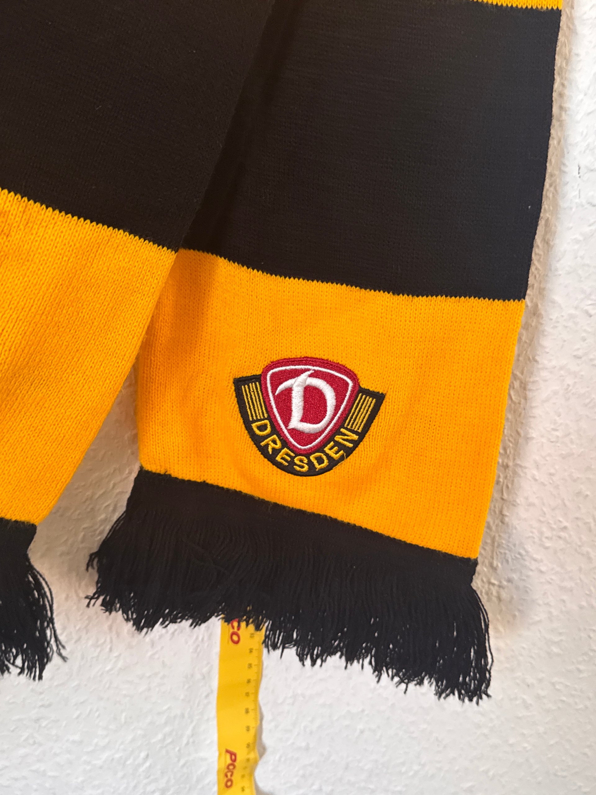 Dresden Yellow & Black Football Scarf One Size image 5