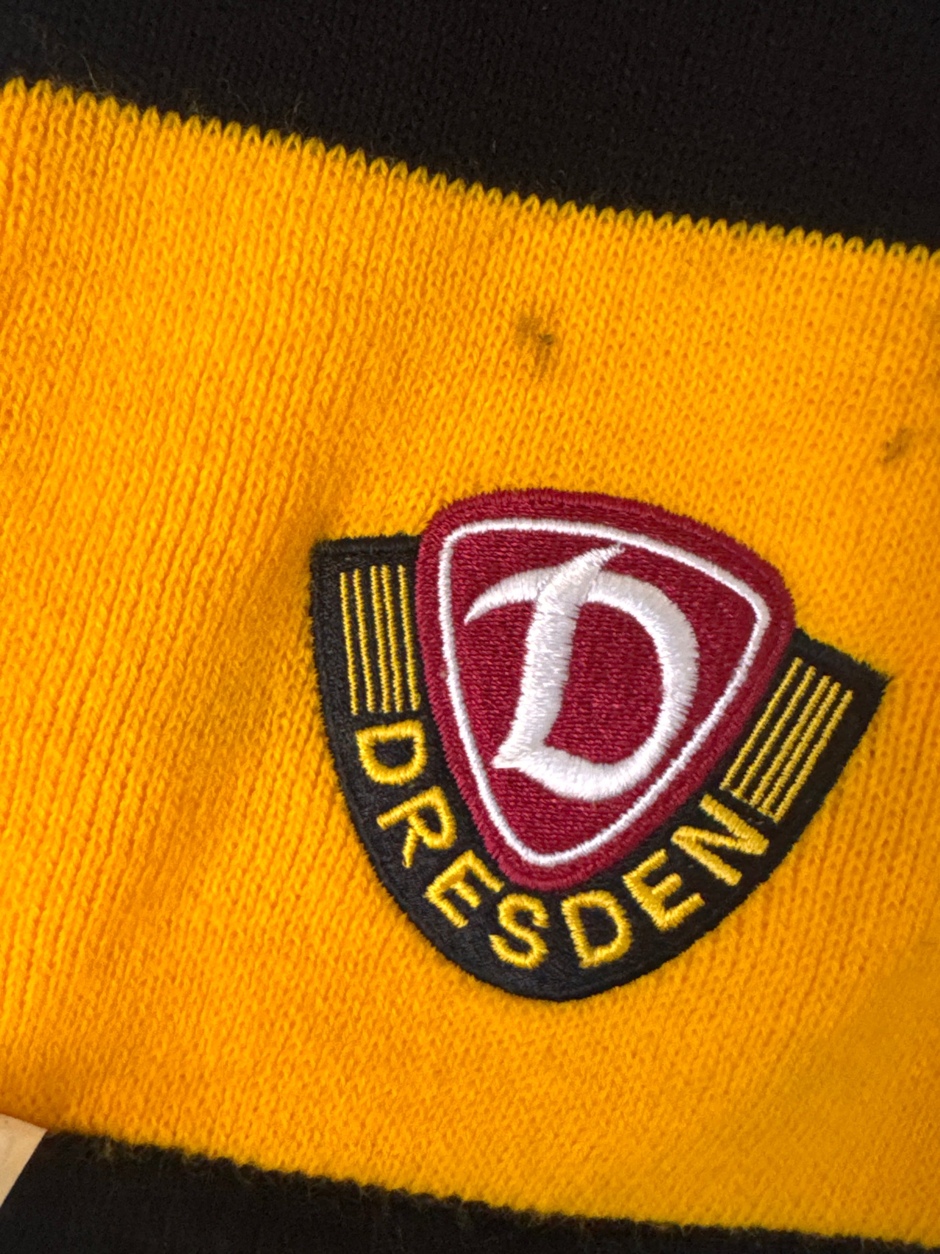 Dresden Yellow & Black Football Scarf One Size image 6