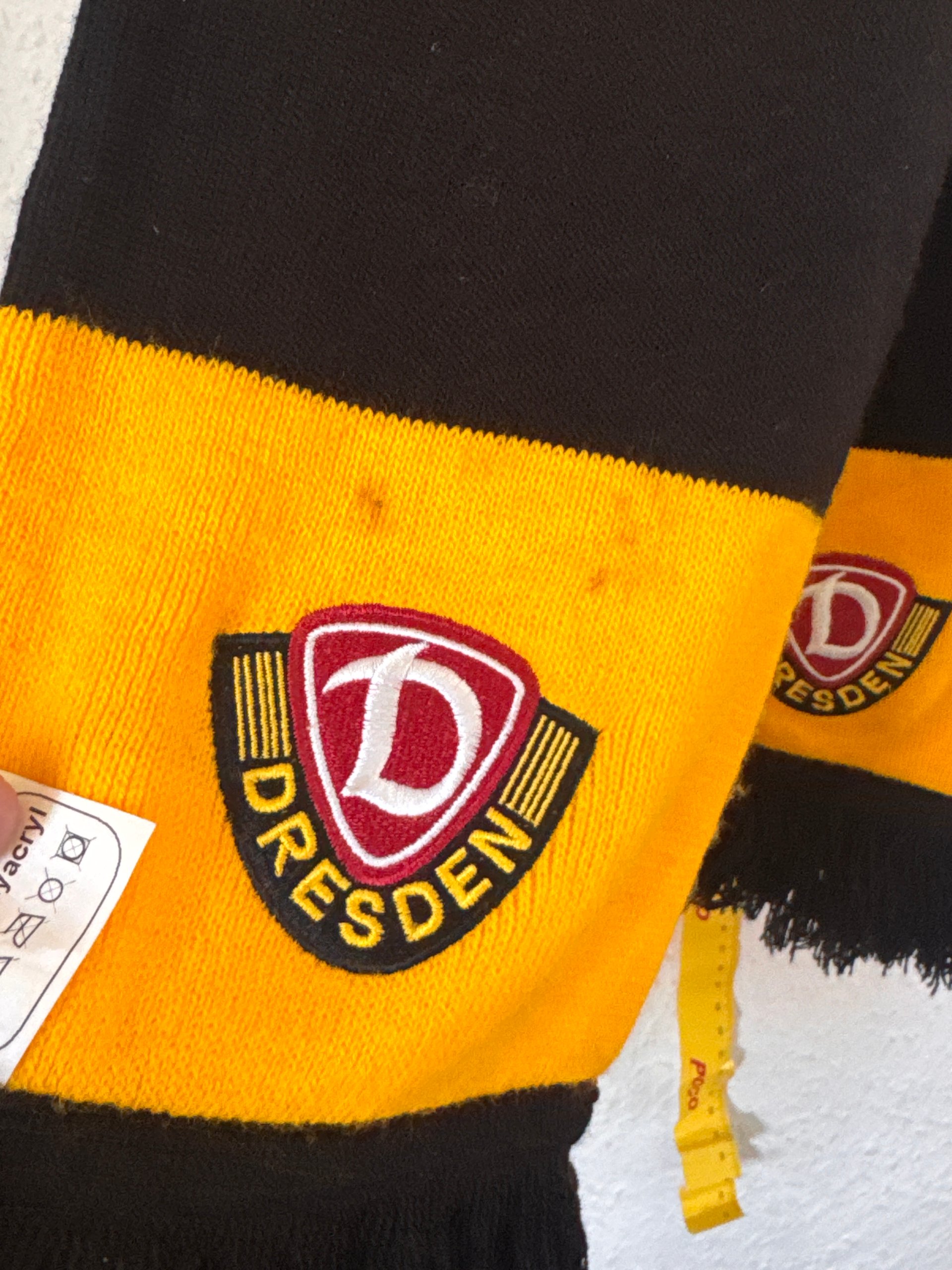 Dresden Yellow & Black Football Scarf One Size image 7