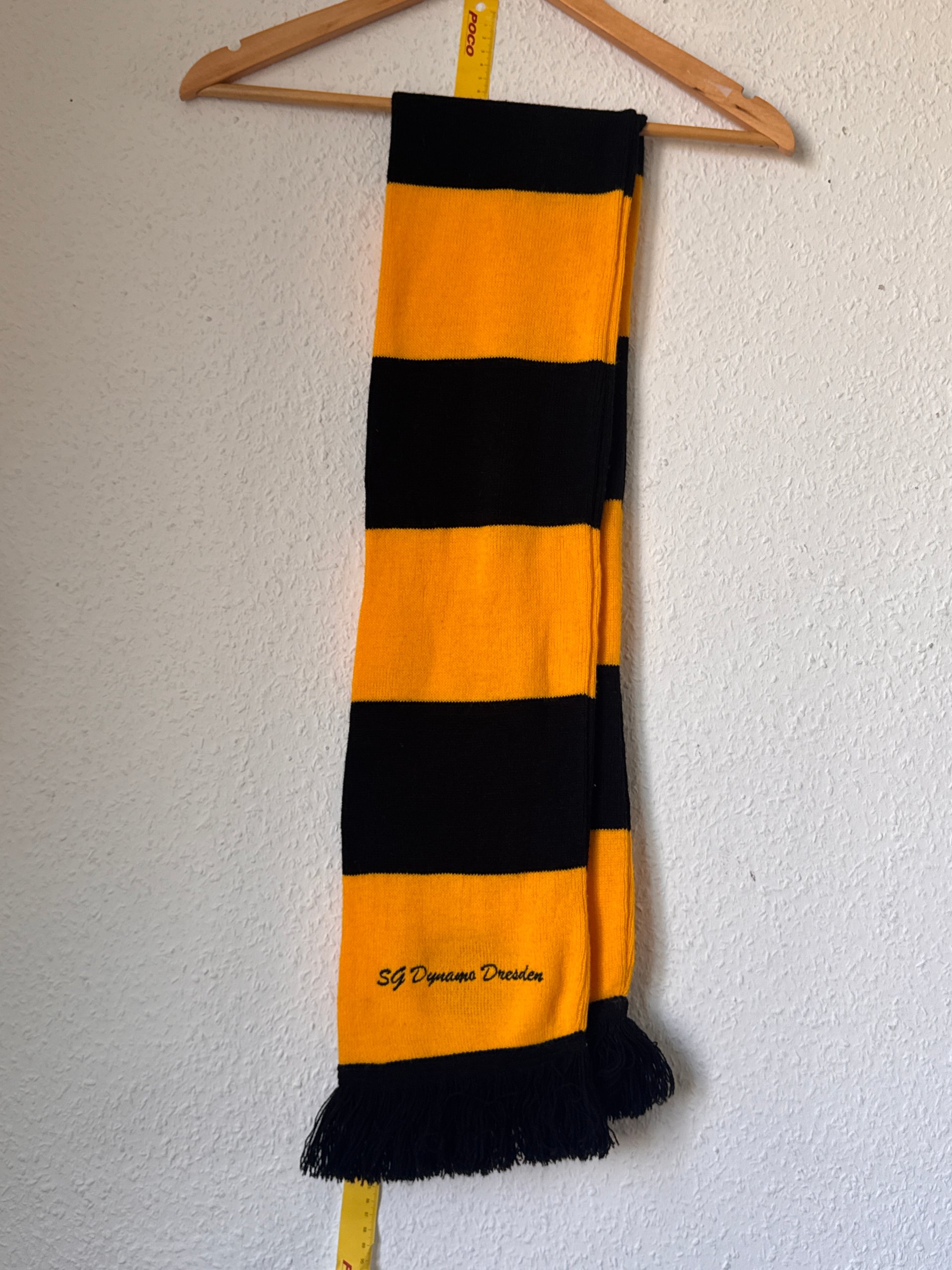 Dresden Yellow & Black Football Scarf One Size image 10