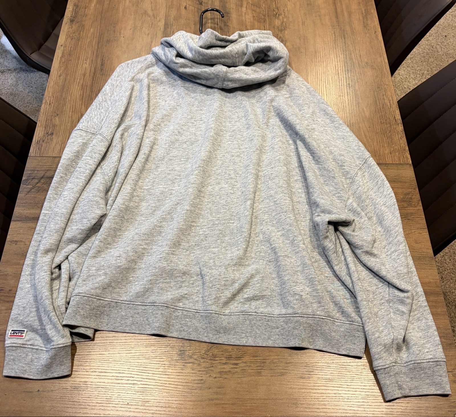 Levi's Grey & Red Logo Hoodie 3X Oversized image 3