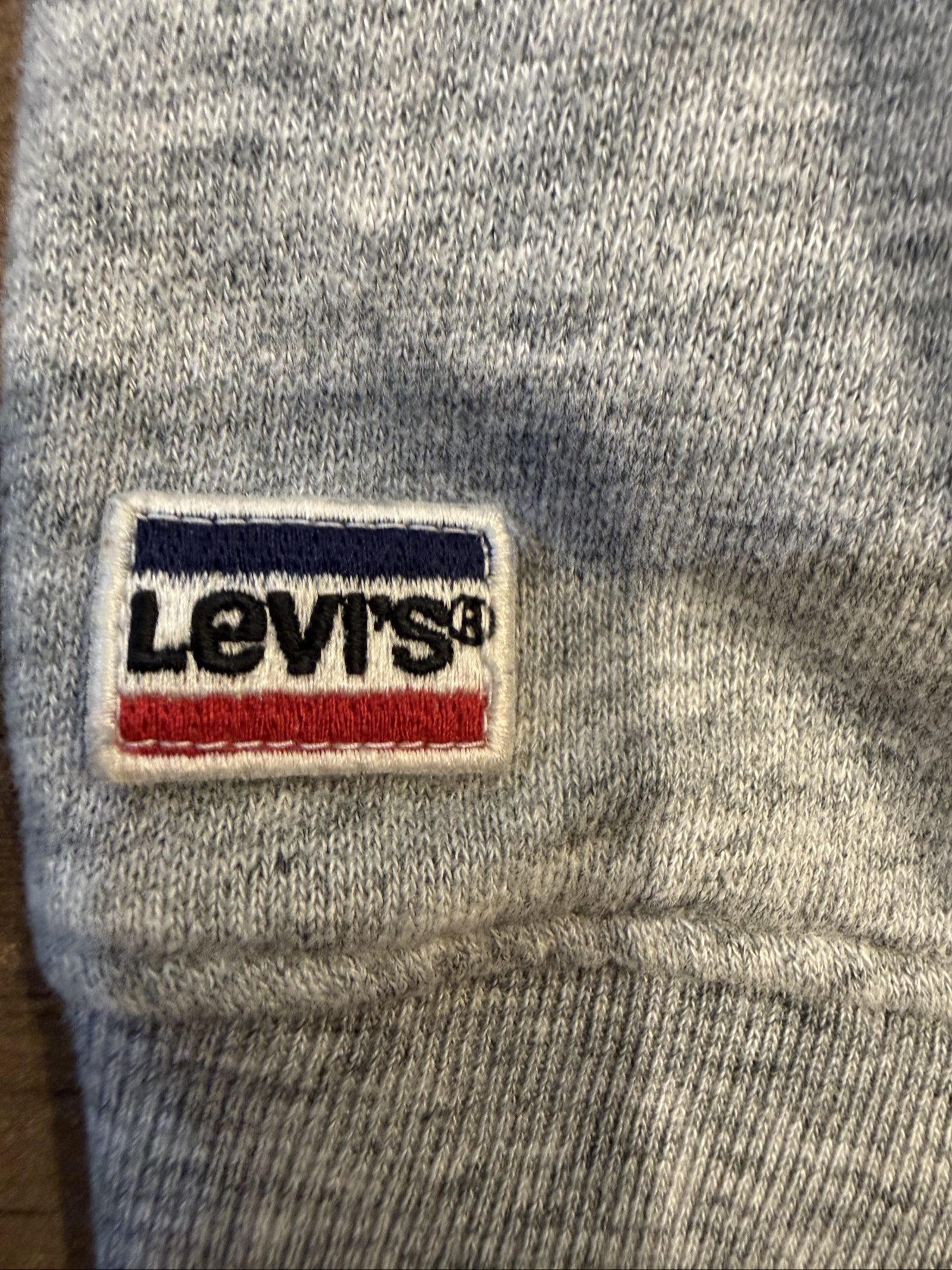 Levi's Grey & Red Logo Hoodie 3X Oversized image 4