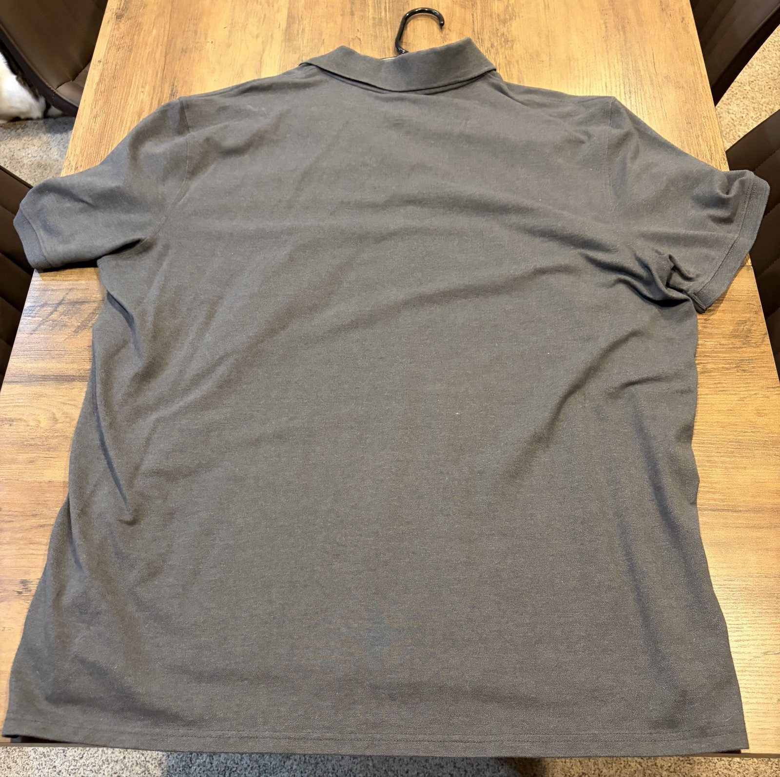St John's Bay Men's Dark Grey Comfort Stretch Polo Shirt XXL image 3