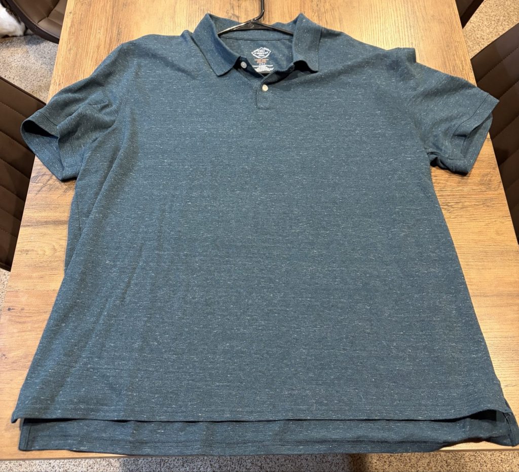 St. John's Bay Men's Grey Classic Fit Polo XXL Cotton Blend