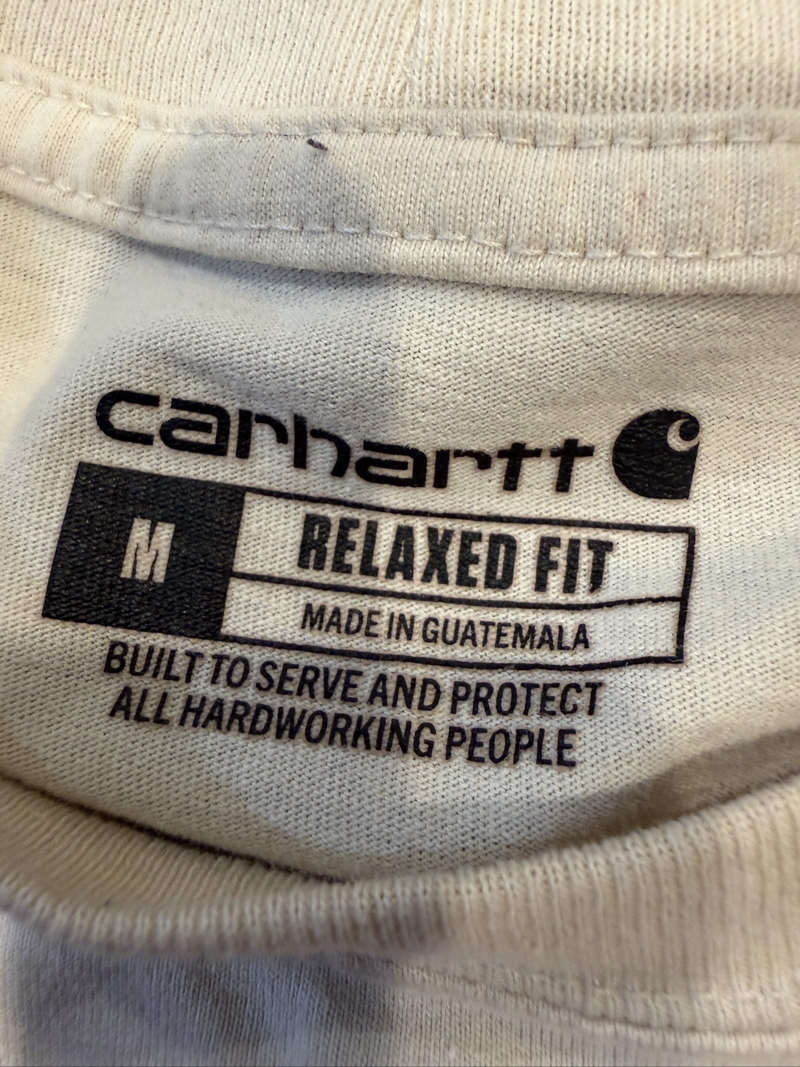 Carhartt White & Blue Men's Relaxed Fit Graphic T-Shirt Medium image 2