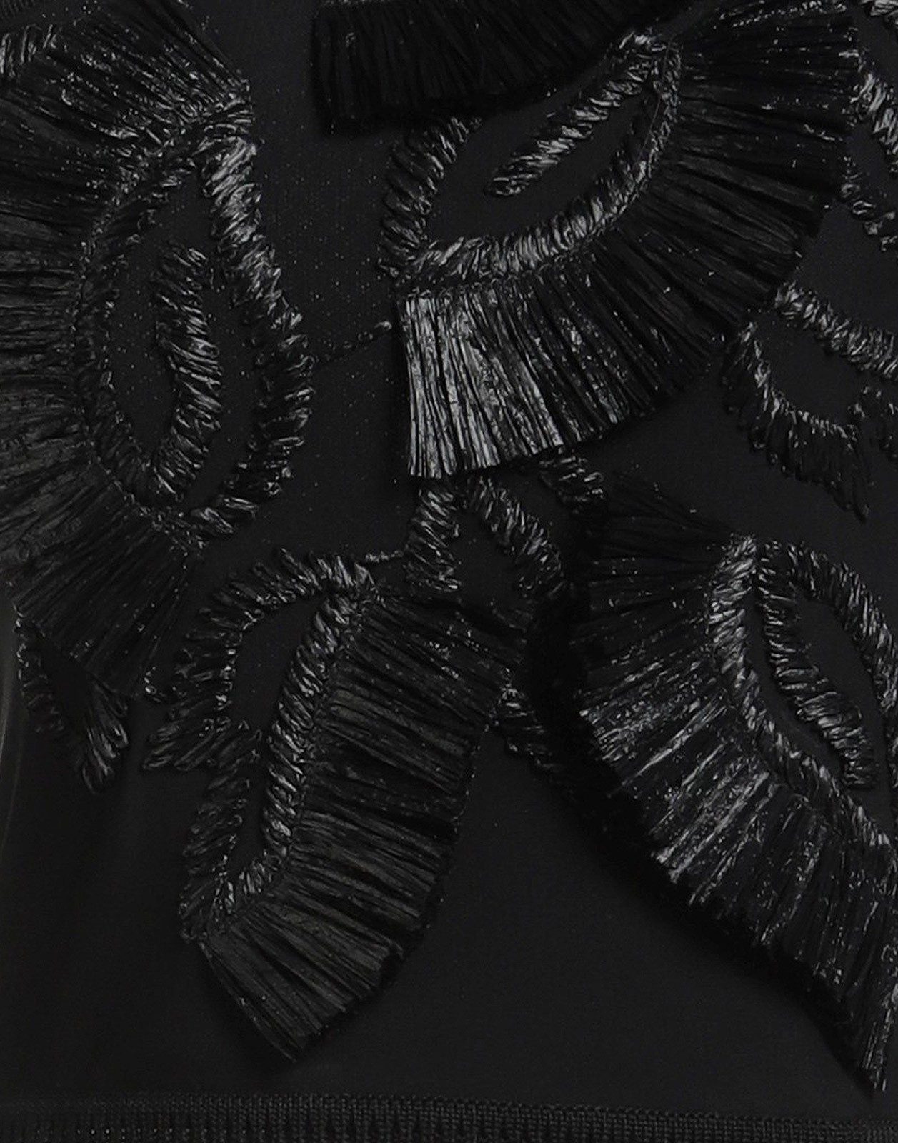 New Max Mara One-Shoulder Embroidered Top Black elegant special occasion Size S image 9