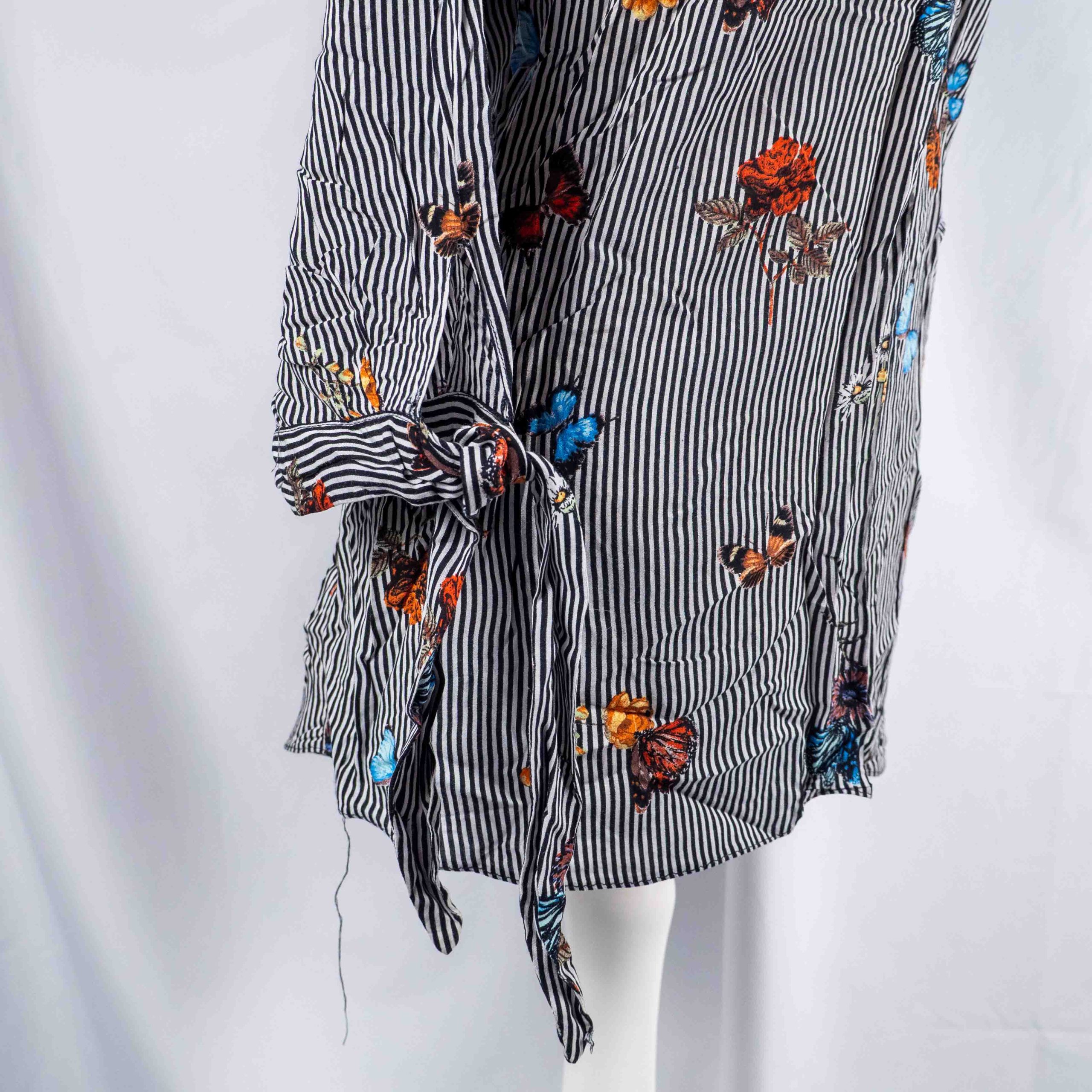 Dorothy Perkins 14 Women's Black & White Butterfly Print Blouse Pre-Owned image 3