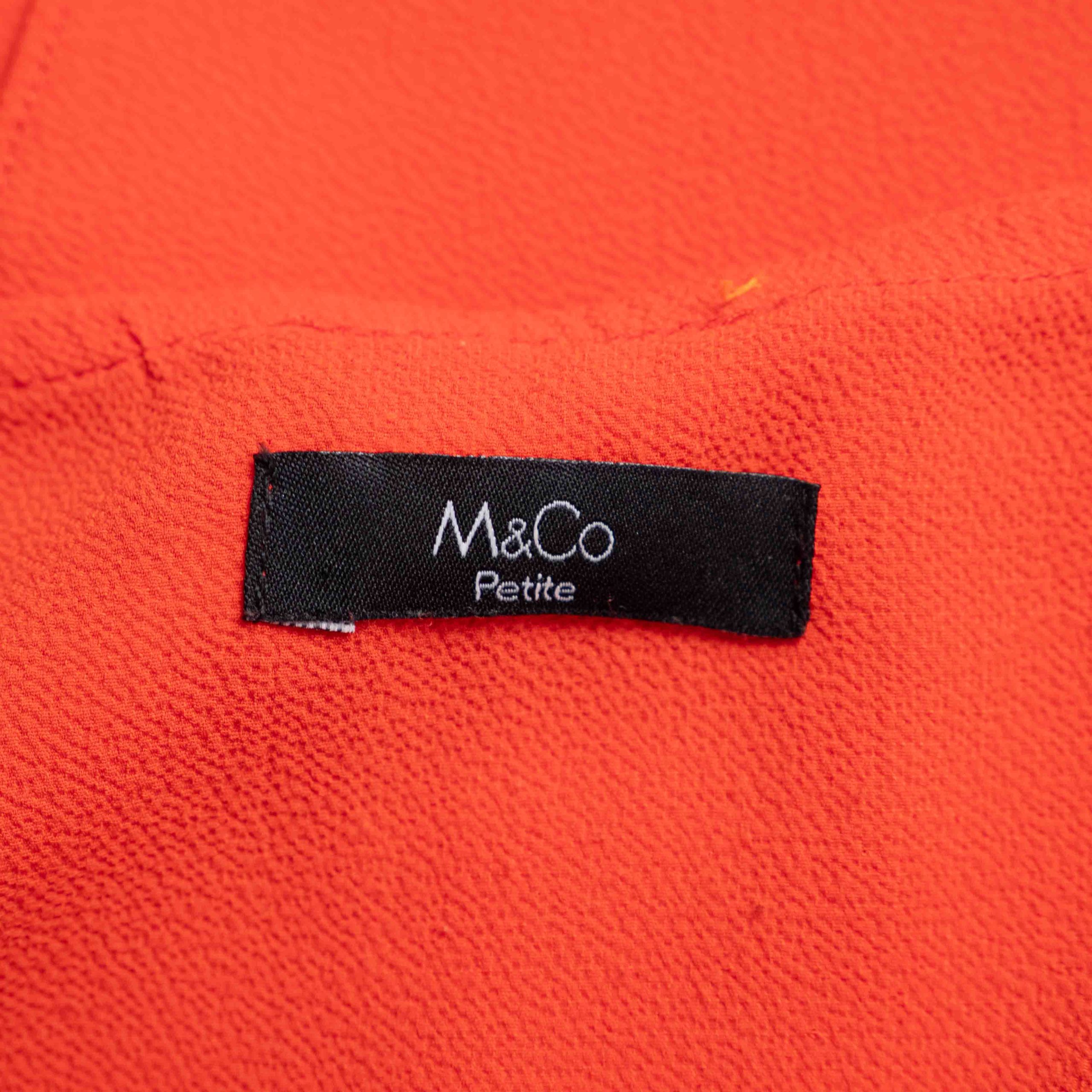 M&Co Petite Red 18 Layered Blouse Pre-Owned image 4