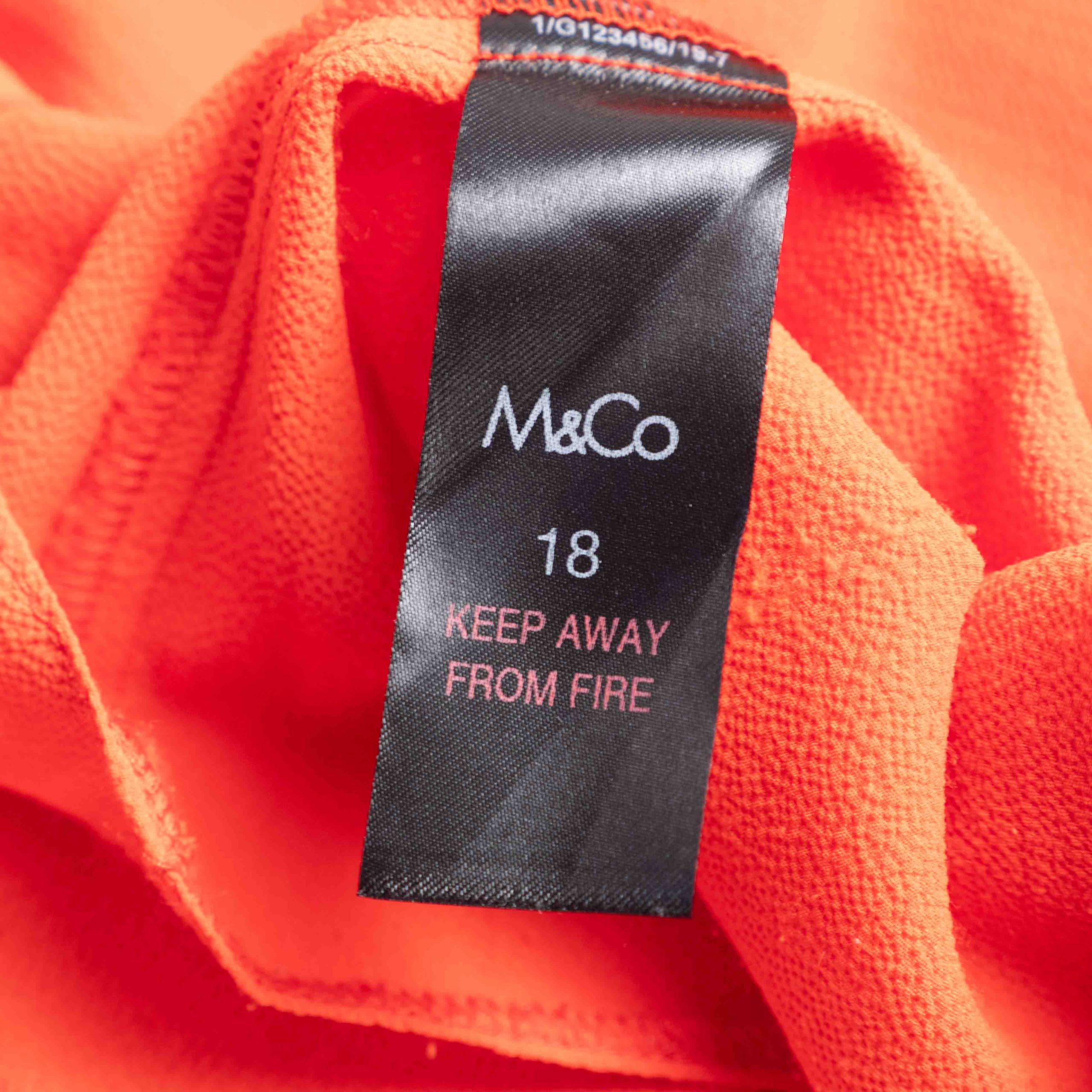 M&Co Petite Red 18 Layered Blouse Pre-Owned image 6